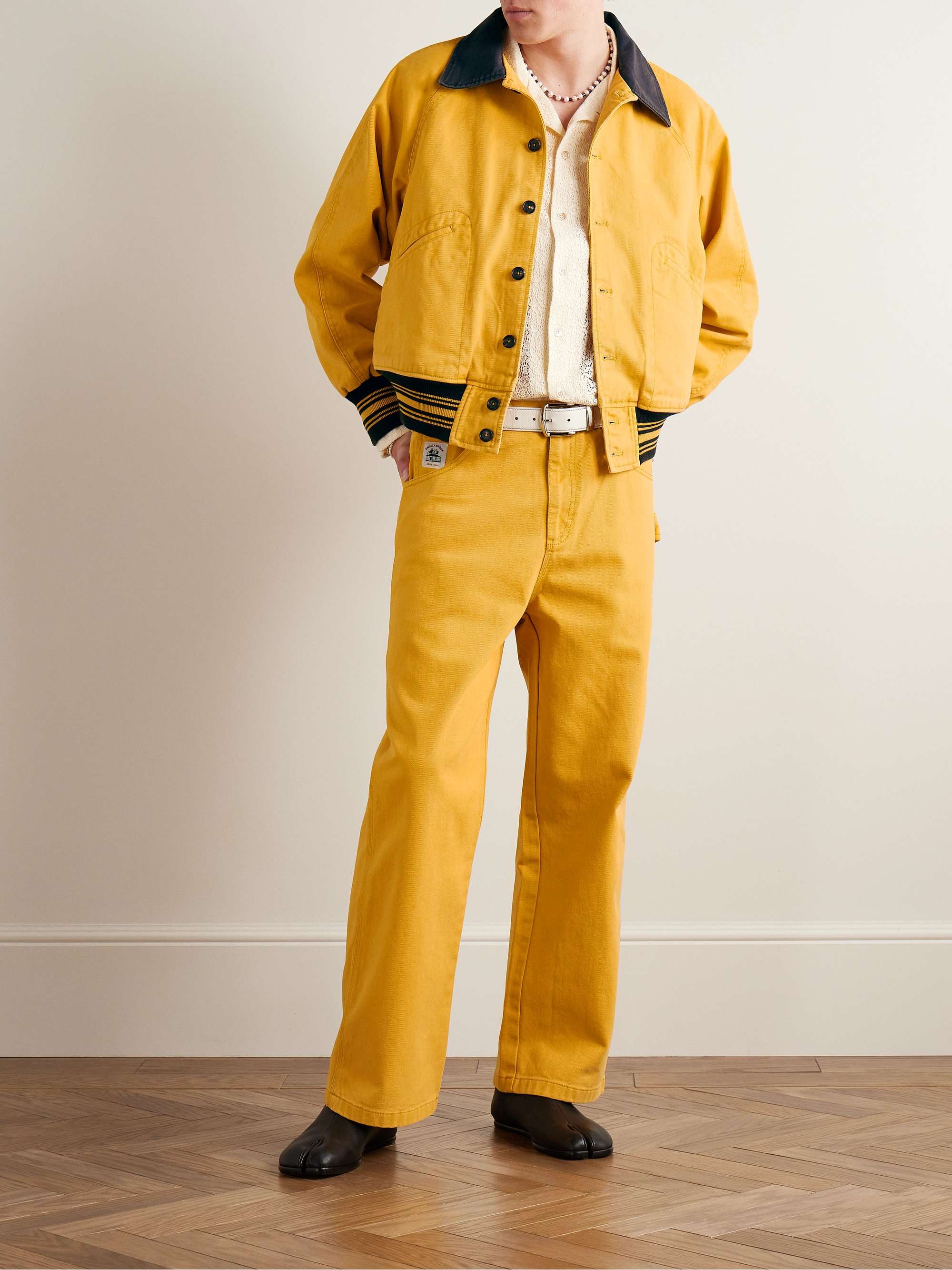 Knolly Brook Straight-Leg Cotton-Twill Trousers view