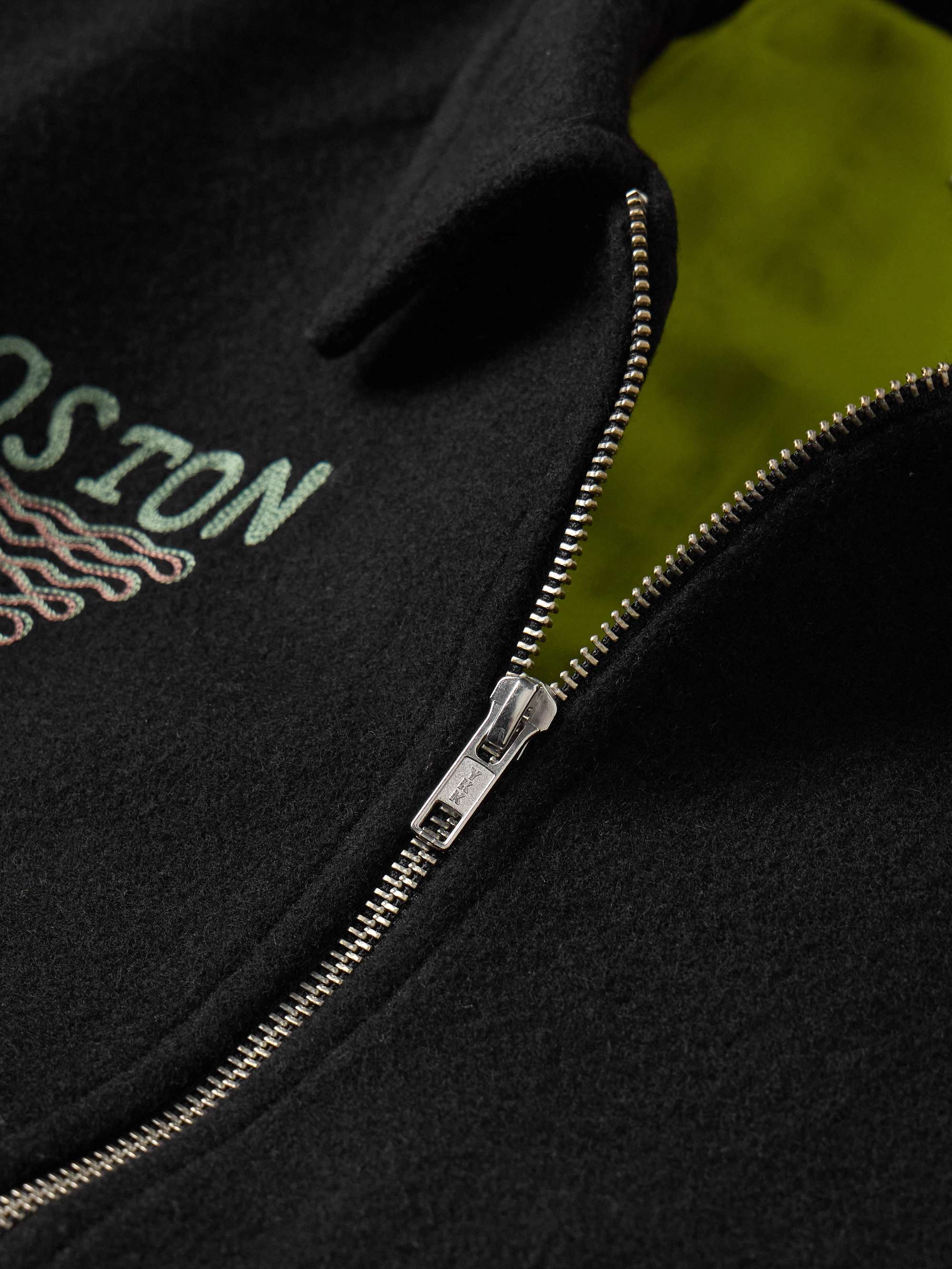 Lighthouse Embroidered Wool-Blend Jacket view