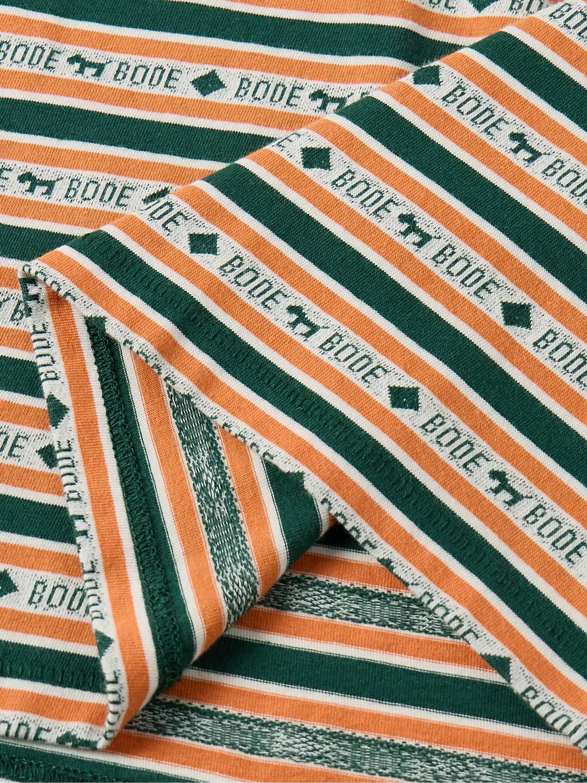 Scottie Striped Cotton-Jacquard T-Shirt view