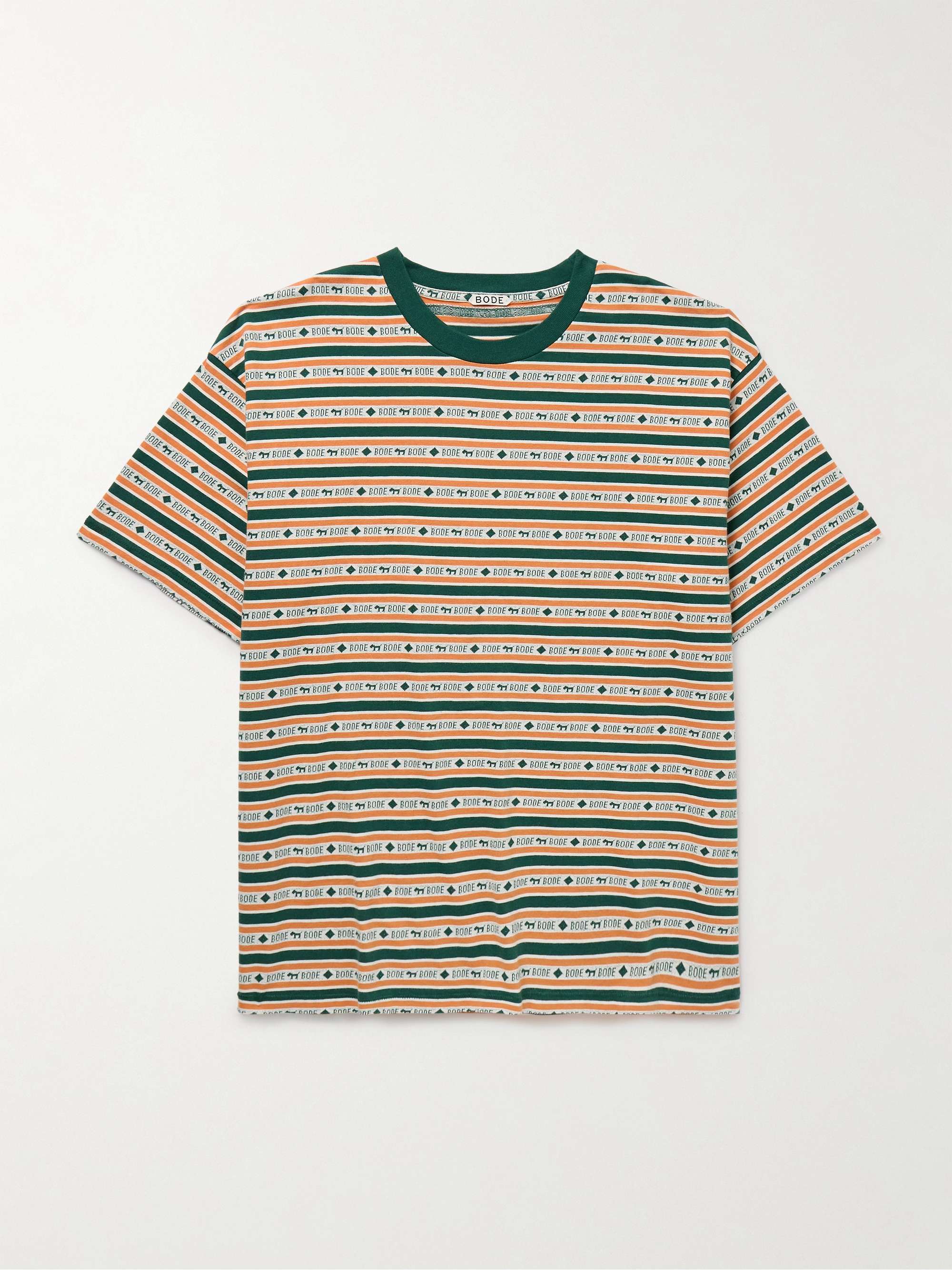 Scottie Striped Cotton-Jacquard T-Shirt view