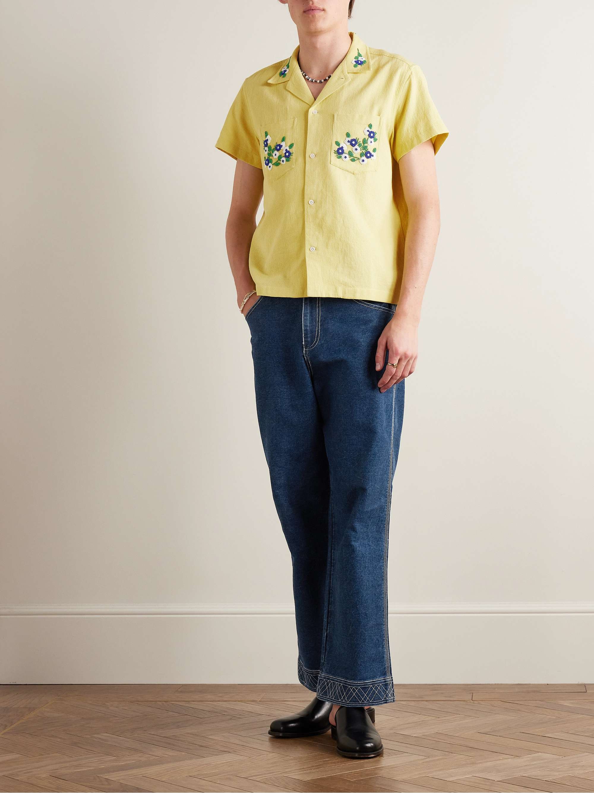 Knolly Brook Straight-Leg Embroidered Jeans view