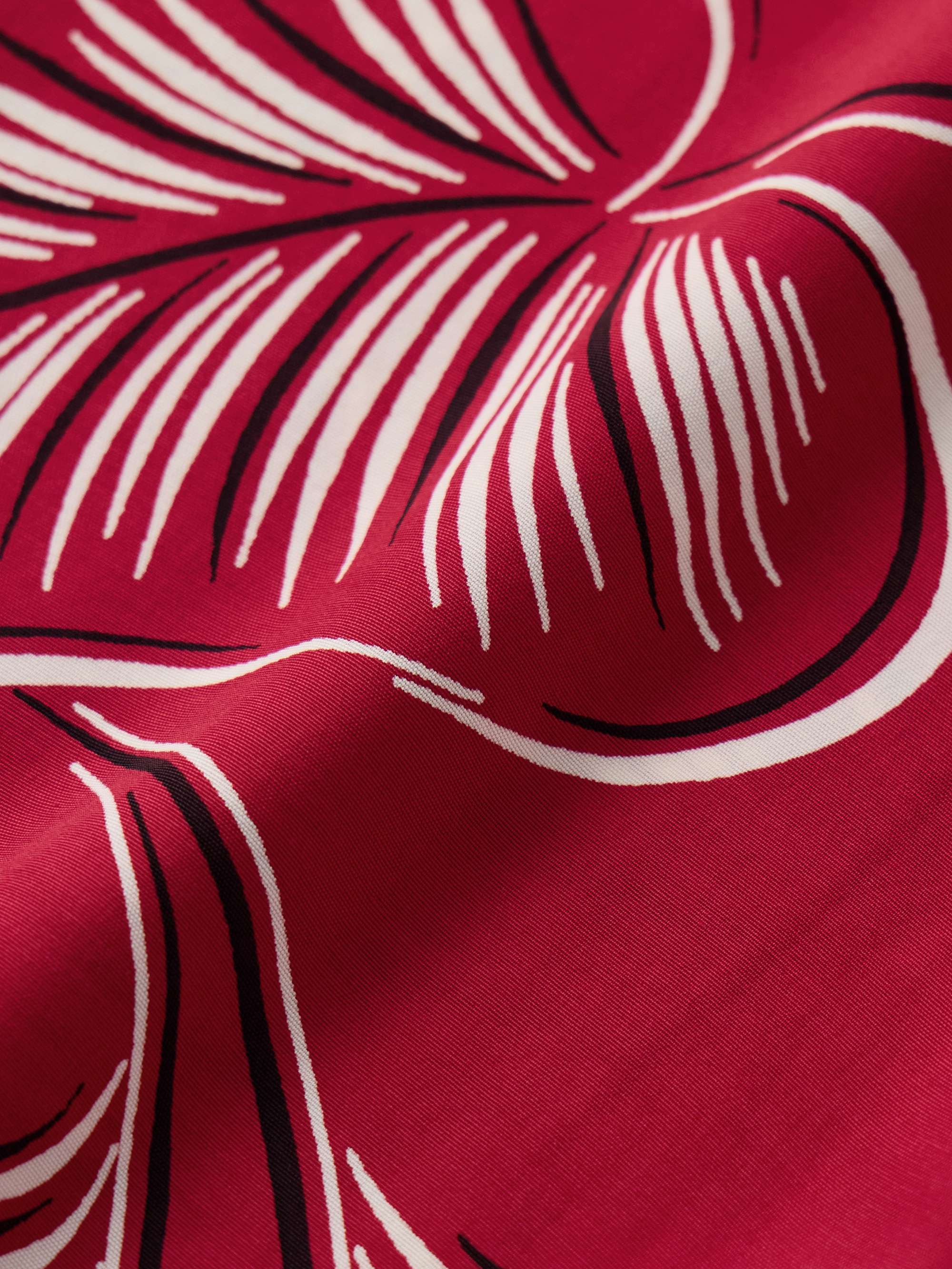 Creeping Begonia Camp-Collar Printed Woven Shirt view