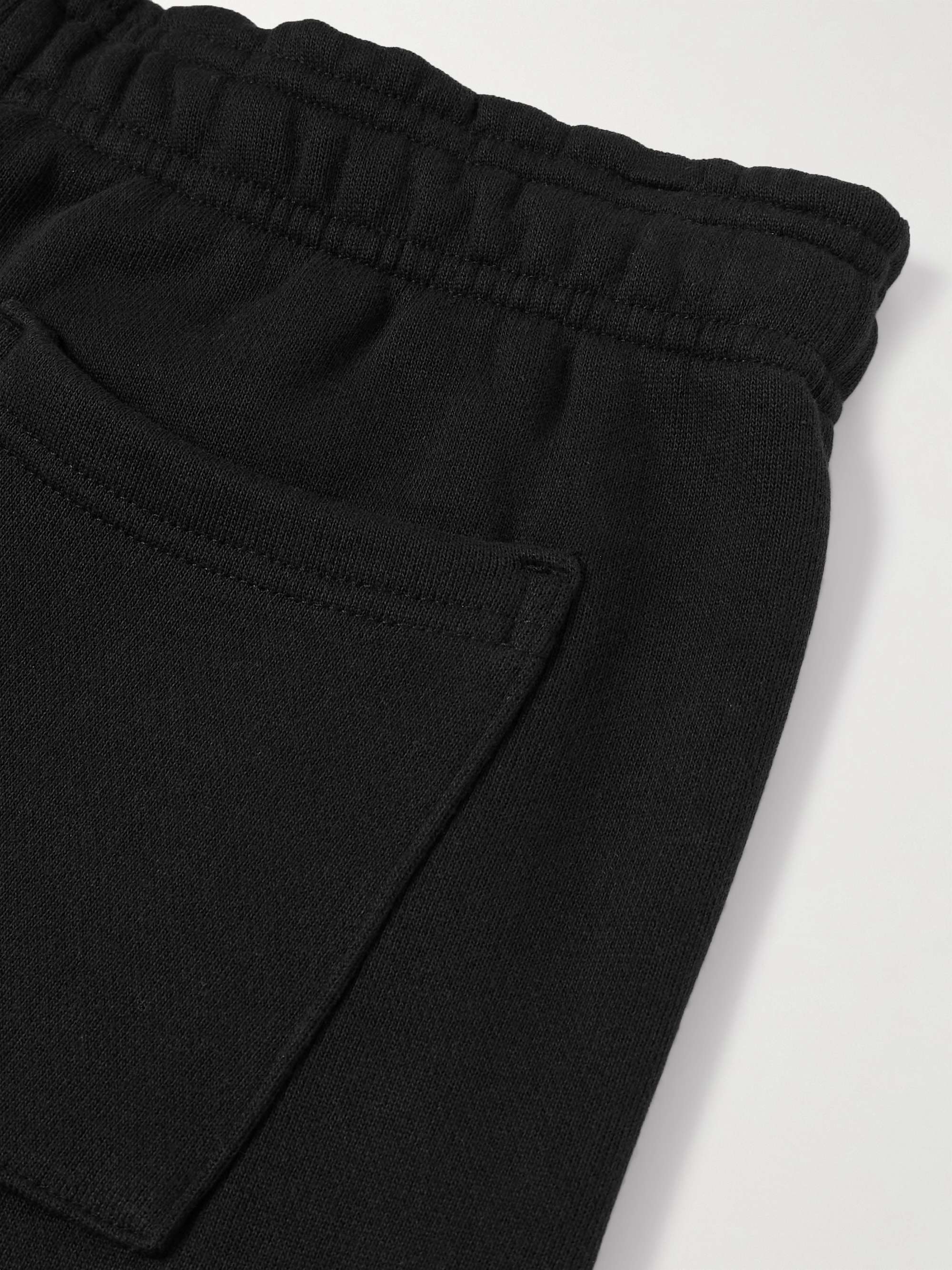 Straight-Leg Enzyme-Washed Cotton-Jersey Sweatpants view