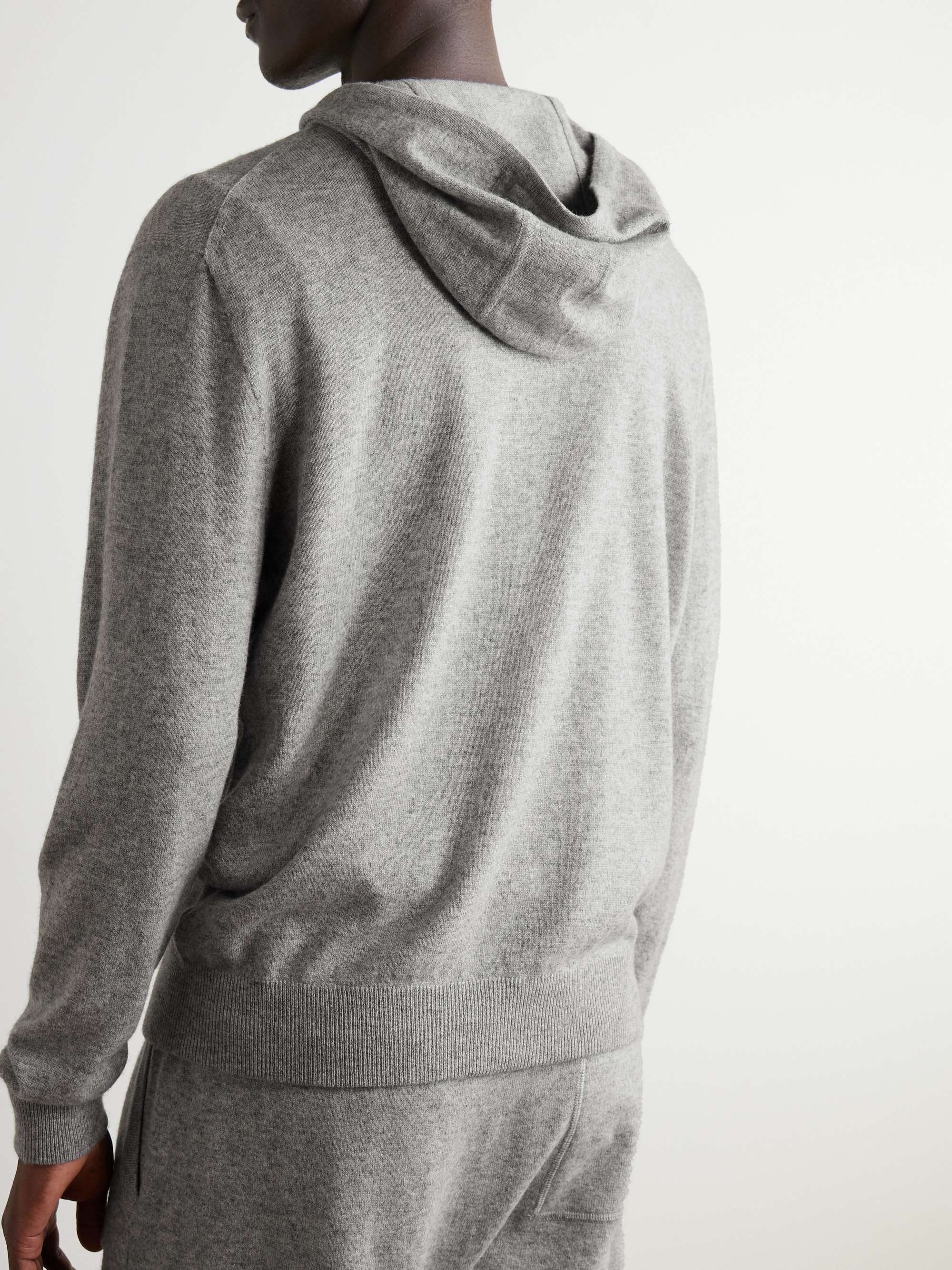 Wool and Cashmere-Blend Zip-Up Hoodie view