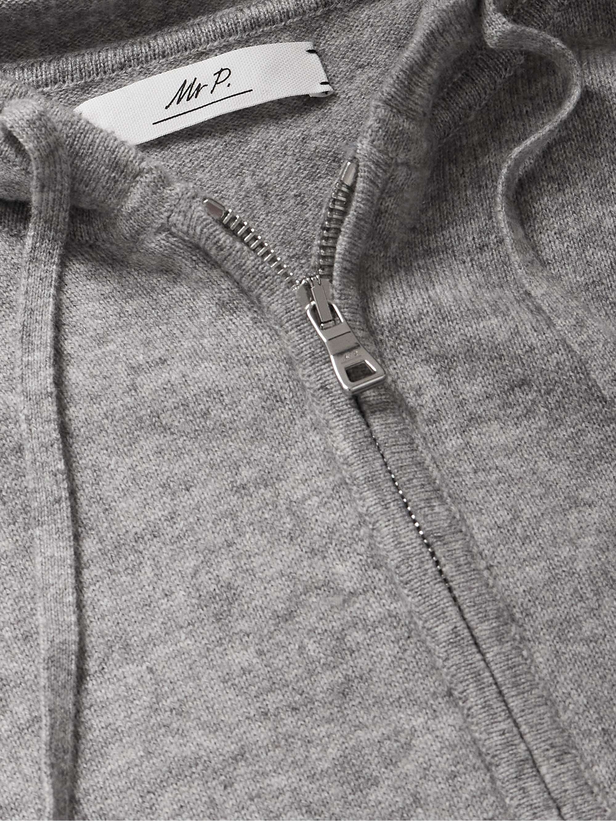Wool and Cashmere-Blend Zip-Up Hoodie view