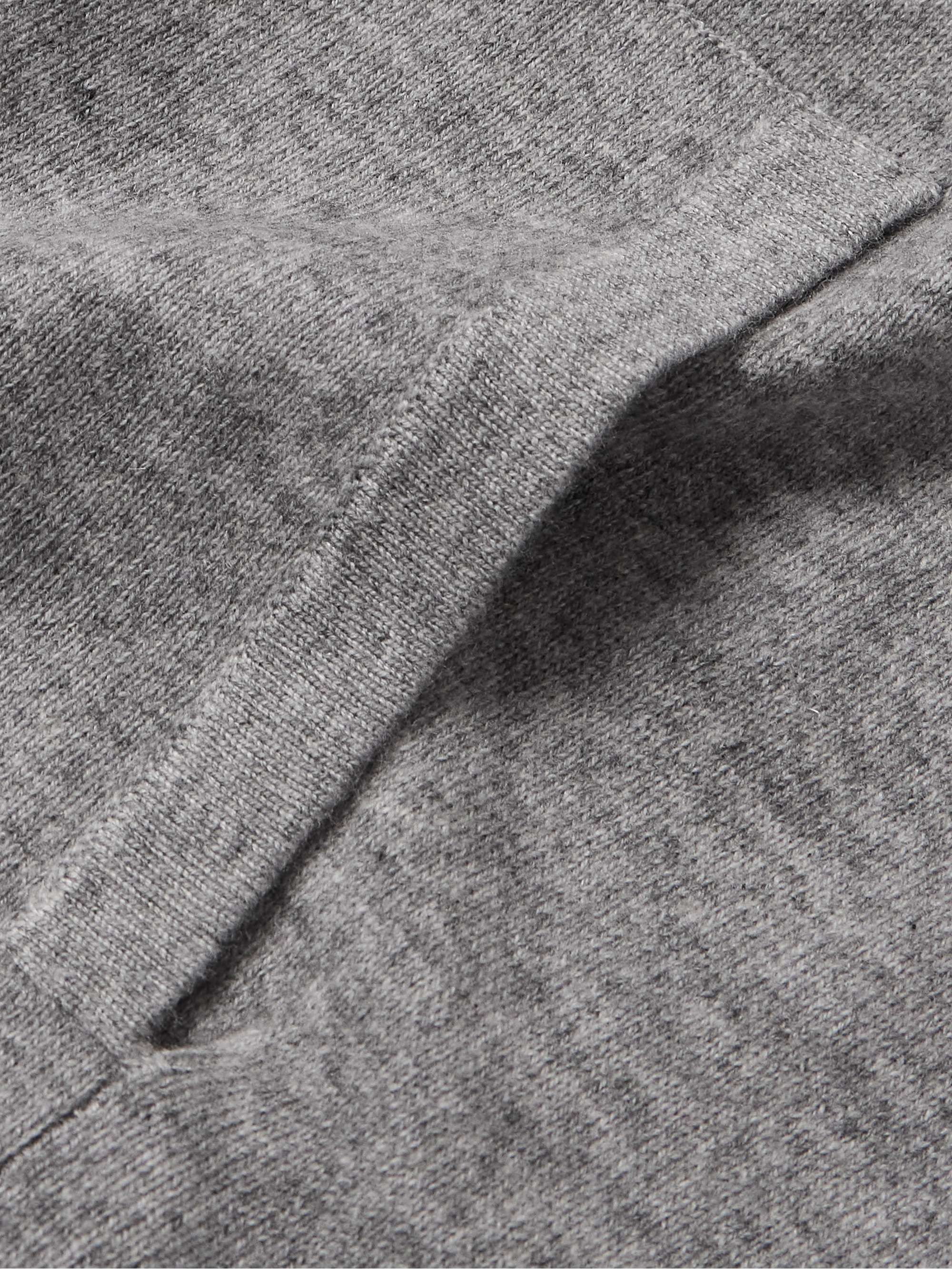 Wool and Cashmere-Blend Zip-Up Hoodie view