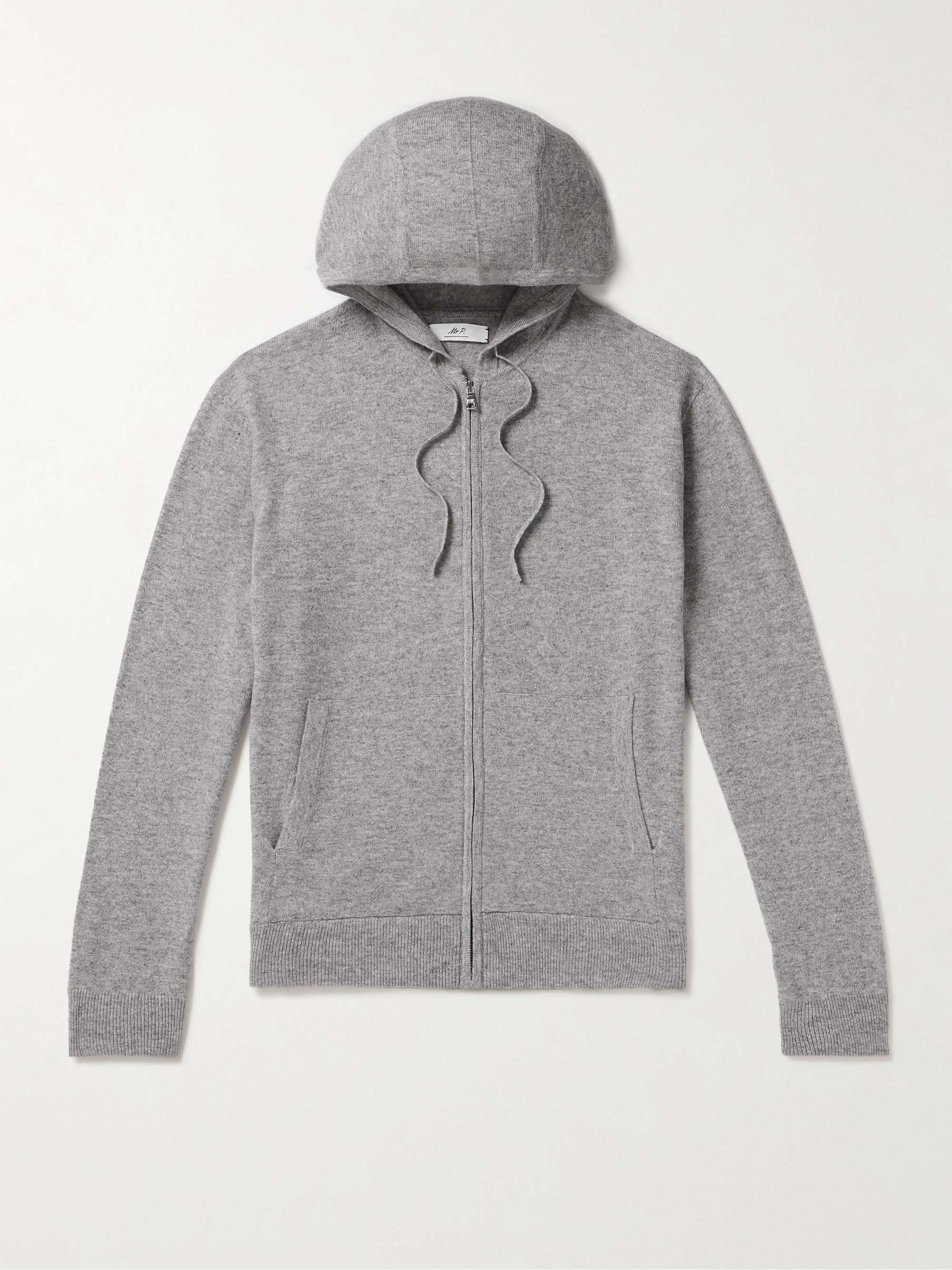 Wool and Cashmere-Blend Zip-Up Hoodie view