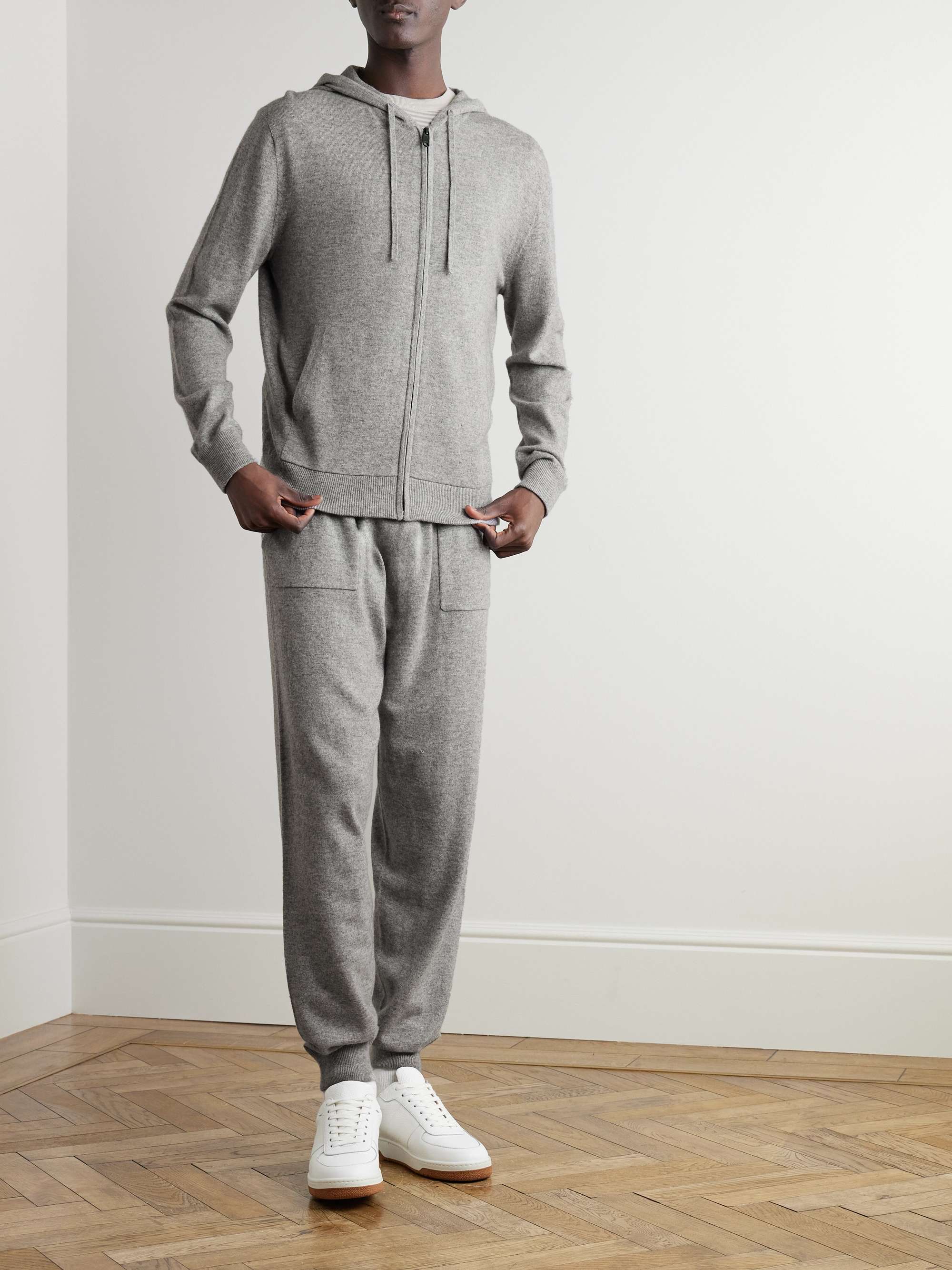 Wool and Cashmere-Blend Zip-Up Hoodie view