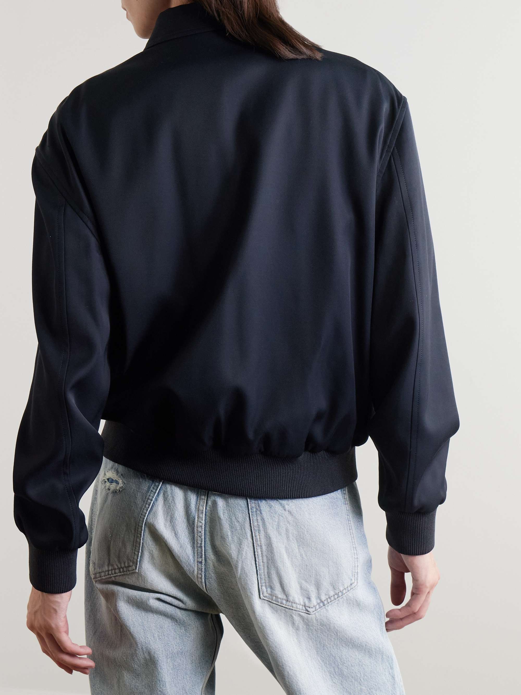 Logo-Embroidered Nylon-Twill Blouson Jacket view