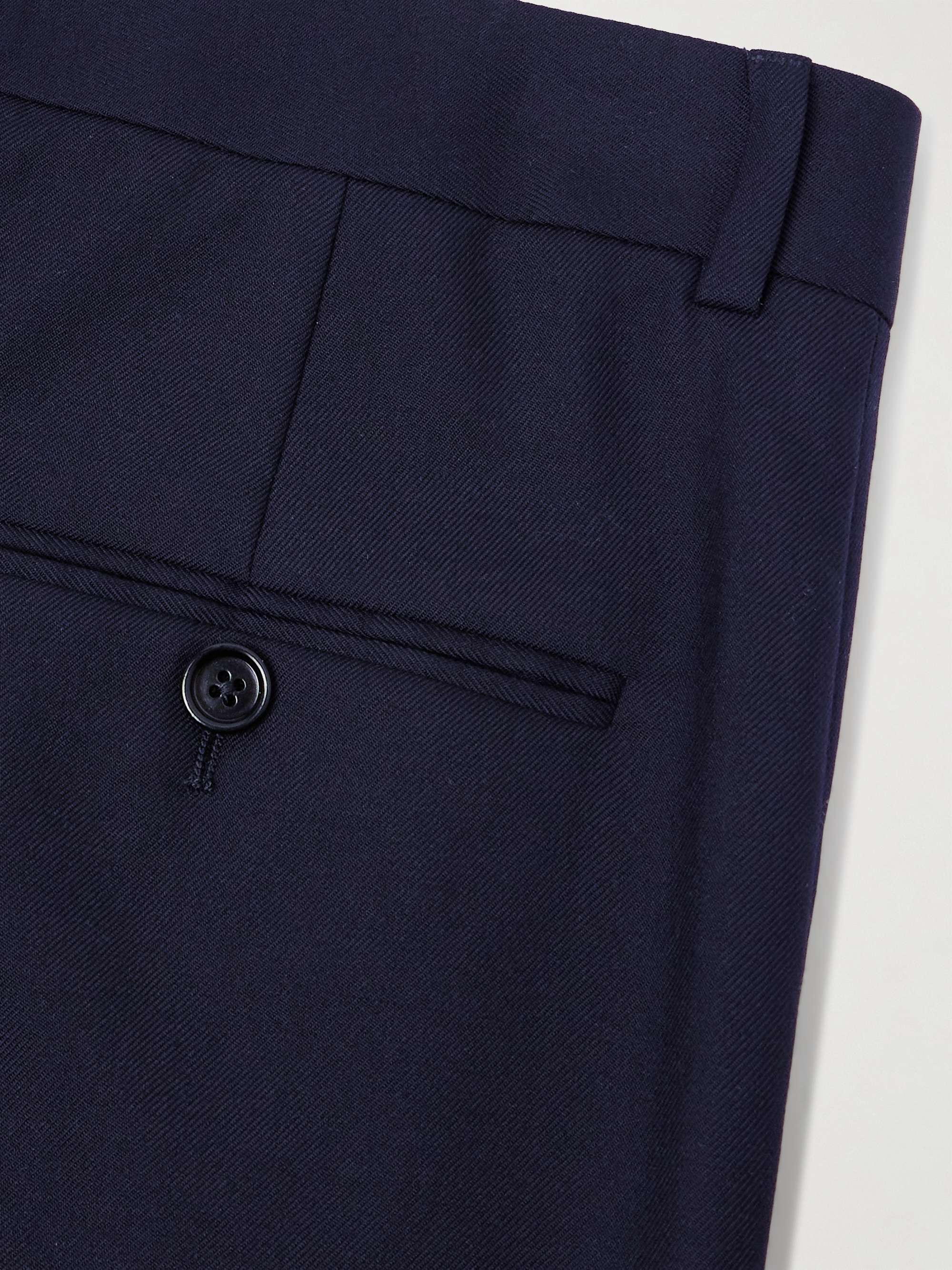 Slim-Fit Cotton-Gabardine Trousers view