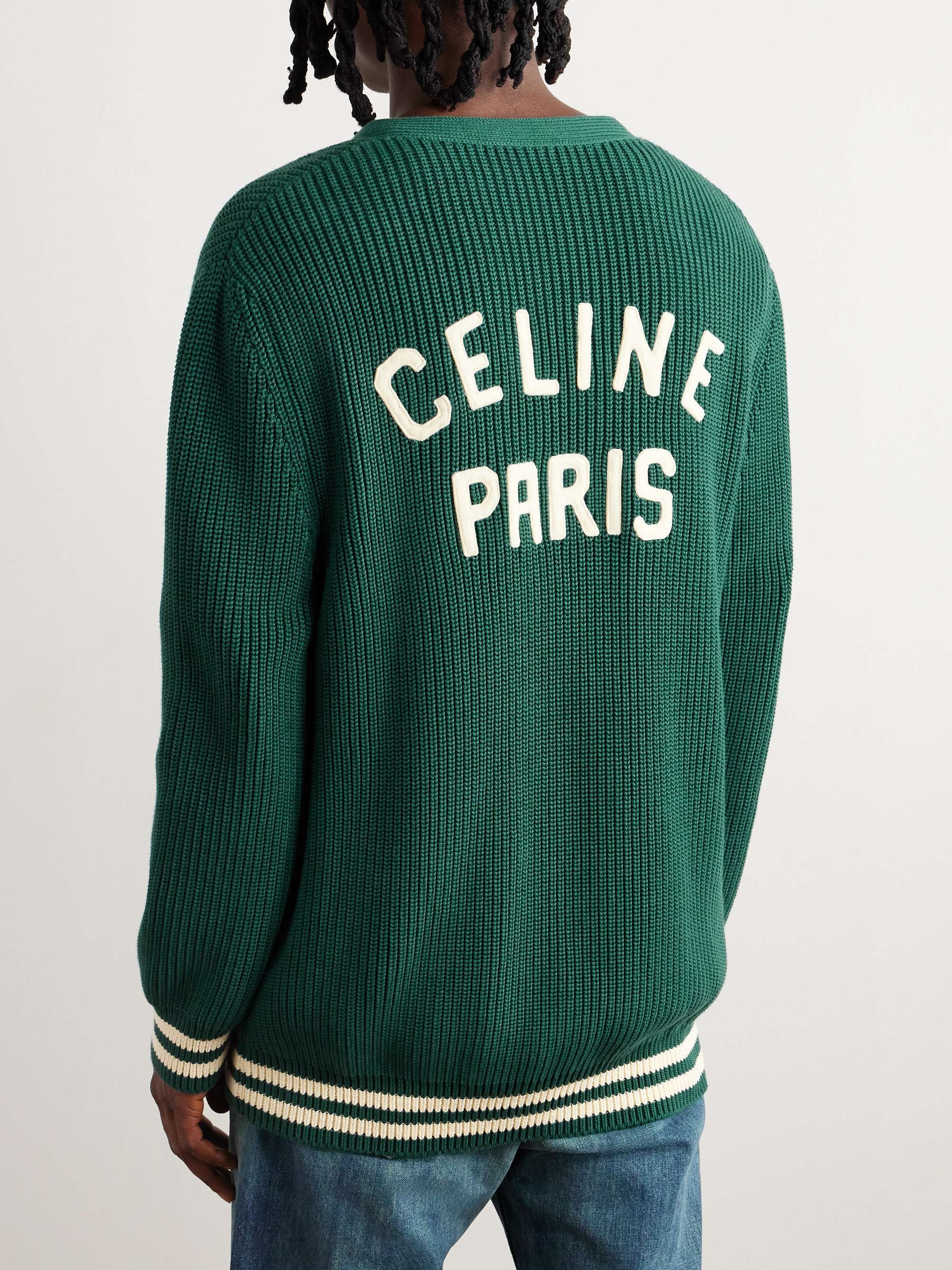 Logo-Appliquéd Cotton Cardigan view