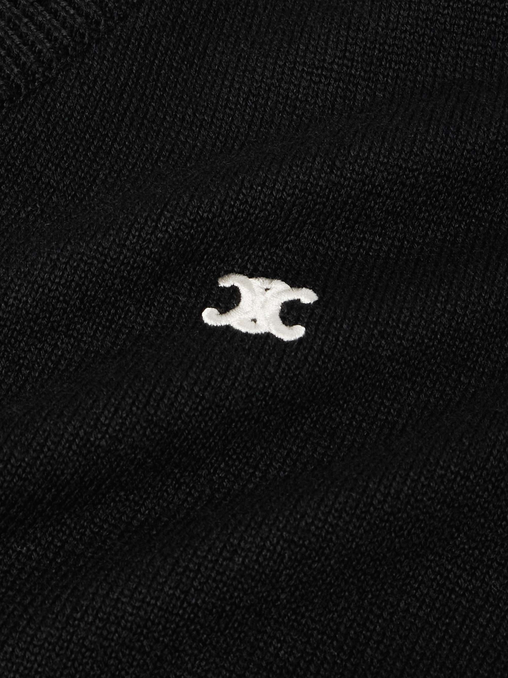 Logo-Embroidered Wool Sweater Vest view