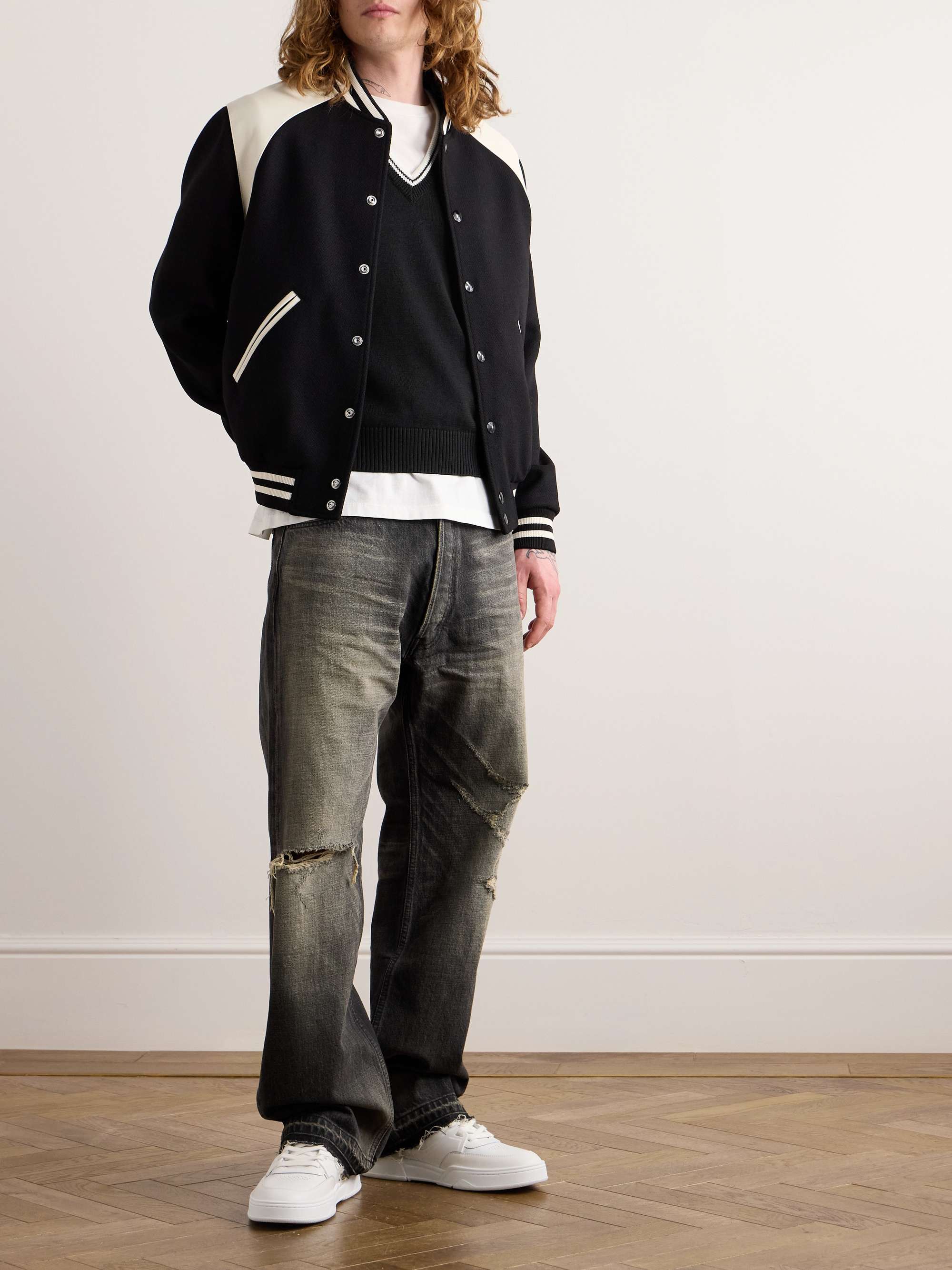 Logo-Embroidered Wool Sweater Vest view
