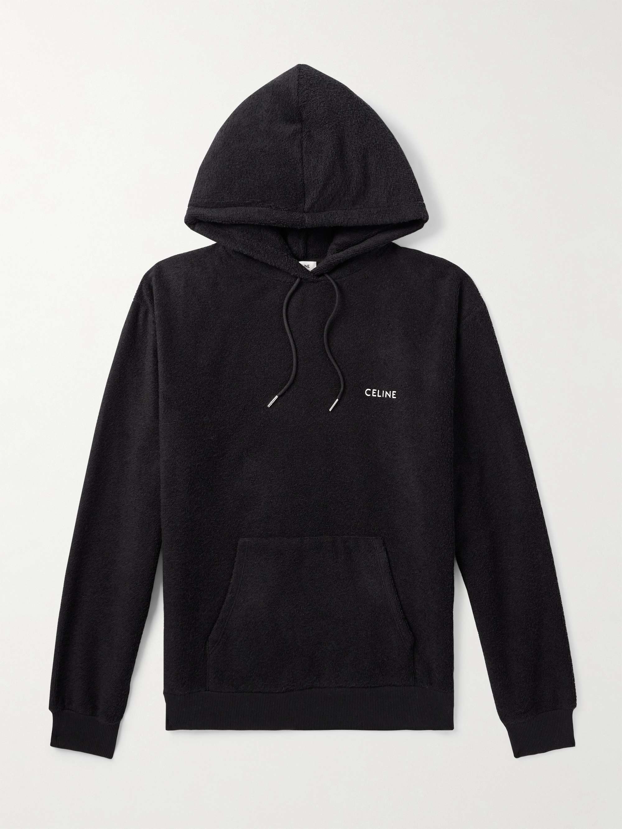 Logo-Embroidered Cotton-Blend Terry Hoodie view