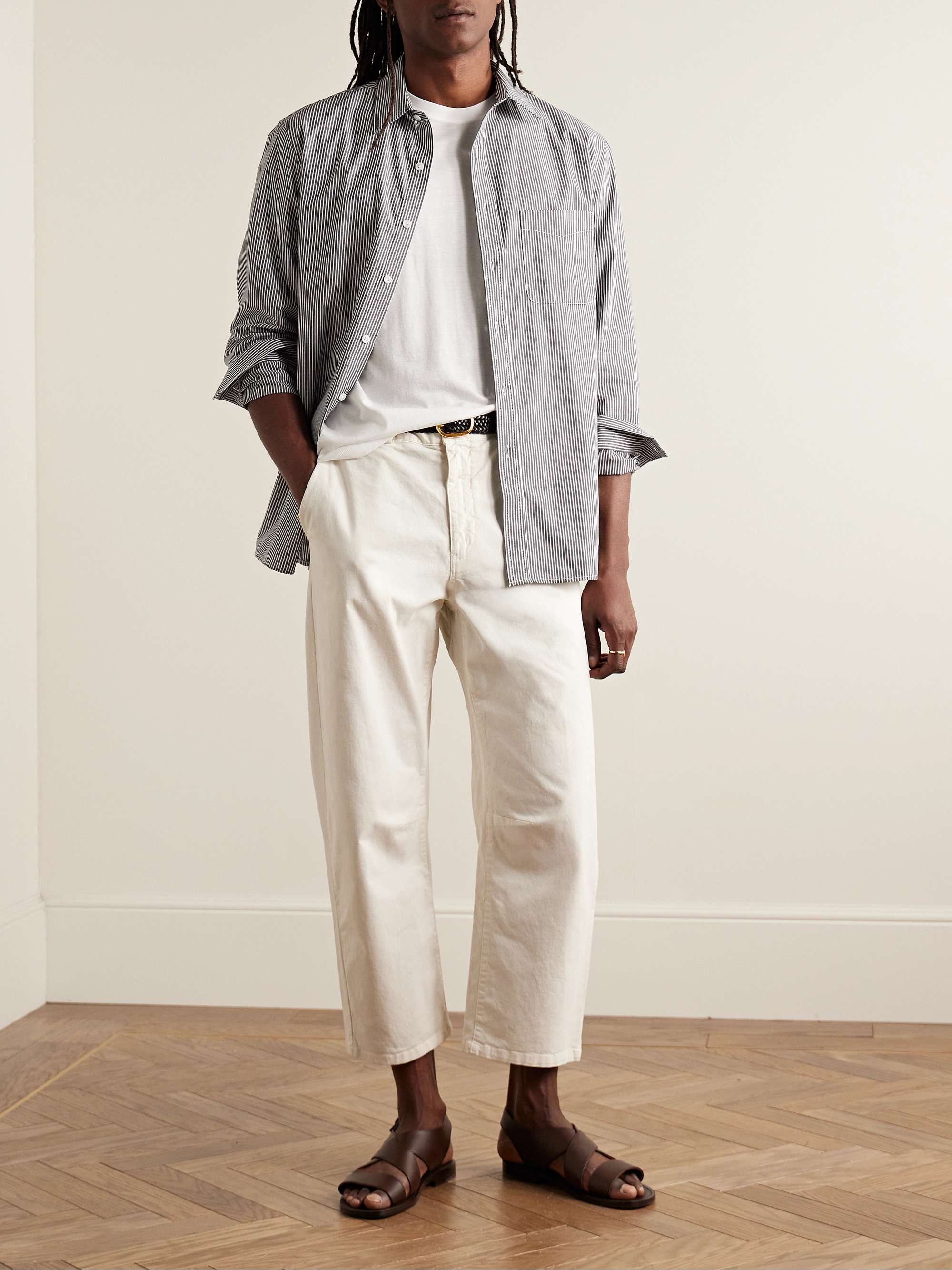 Finn Striped Cotton-Poplin Shirt view