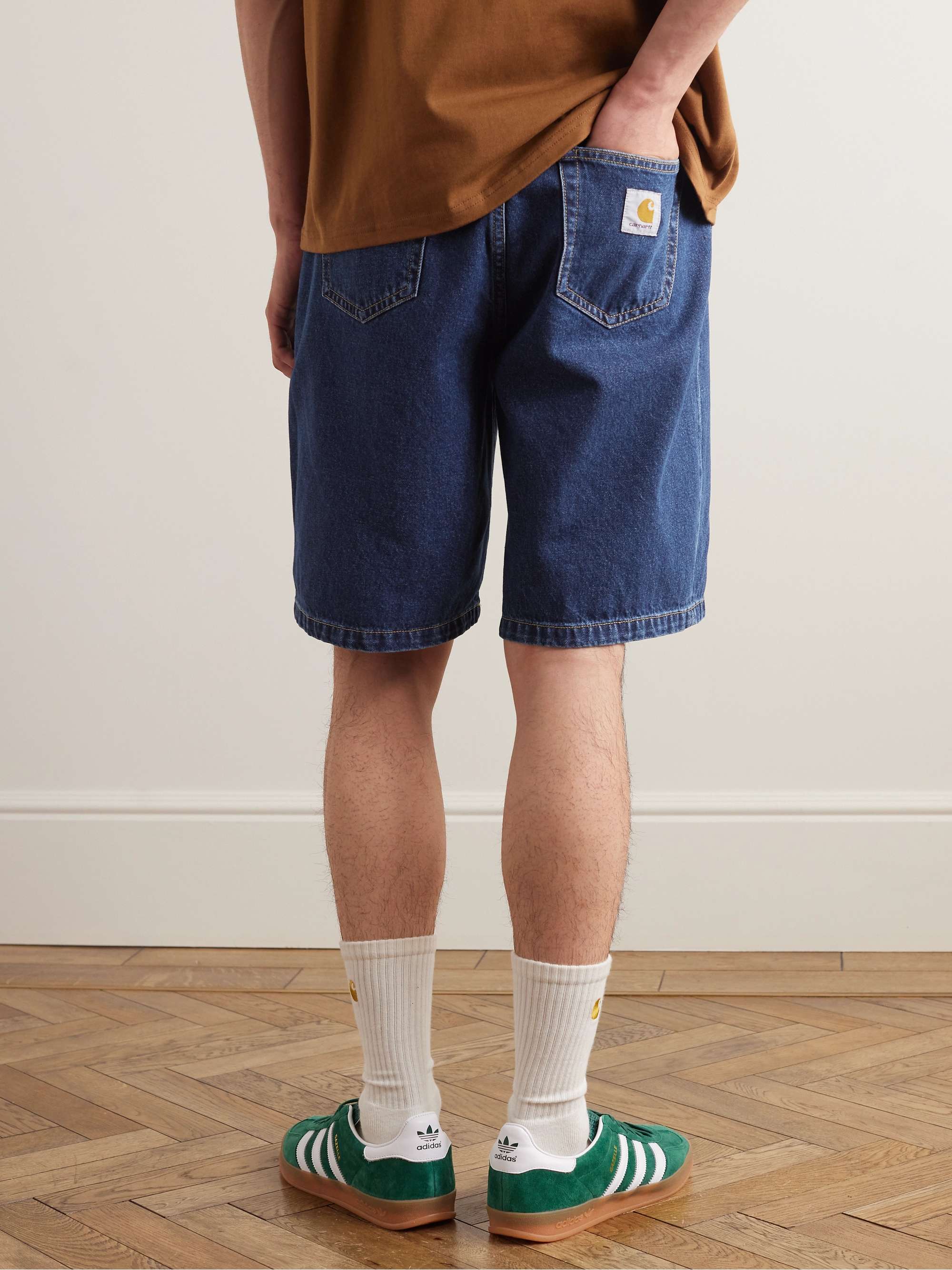 Landon Wide-Leg Denim Shorts view