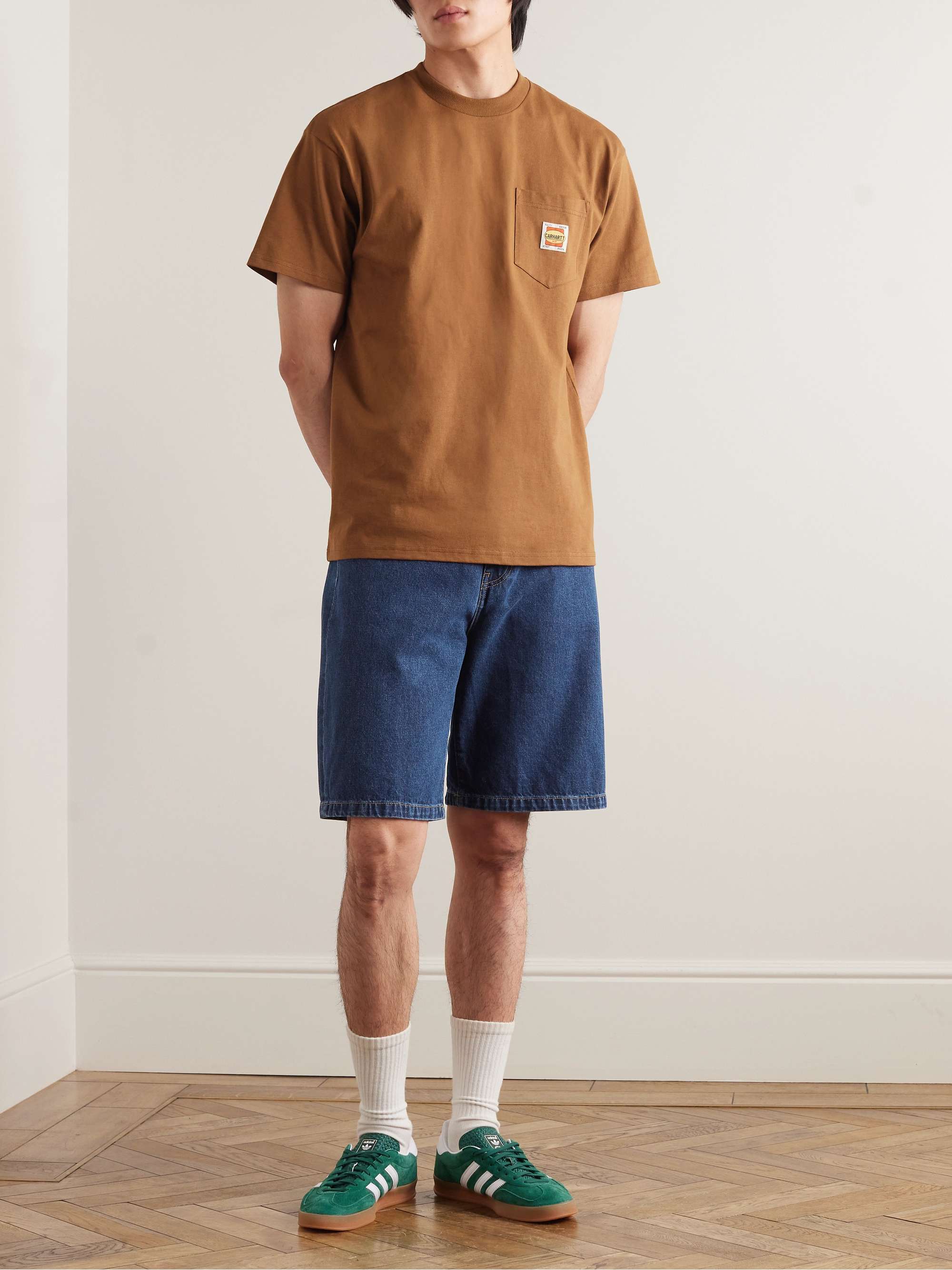 Landon Wide-Leg Denim Shorts view