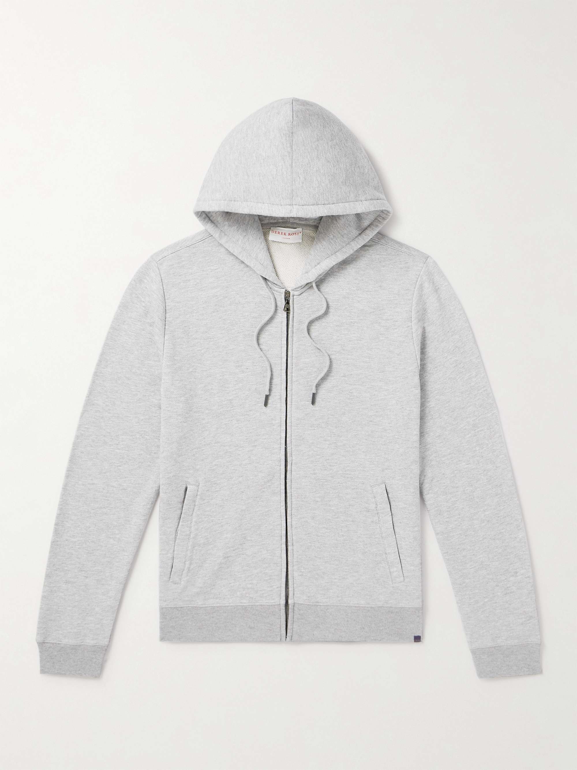 Quinn Cotton and Modal-Blend Jersey Zip-Up Hoodie view