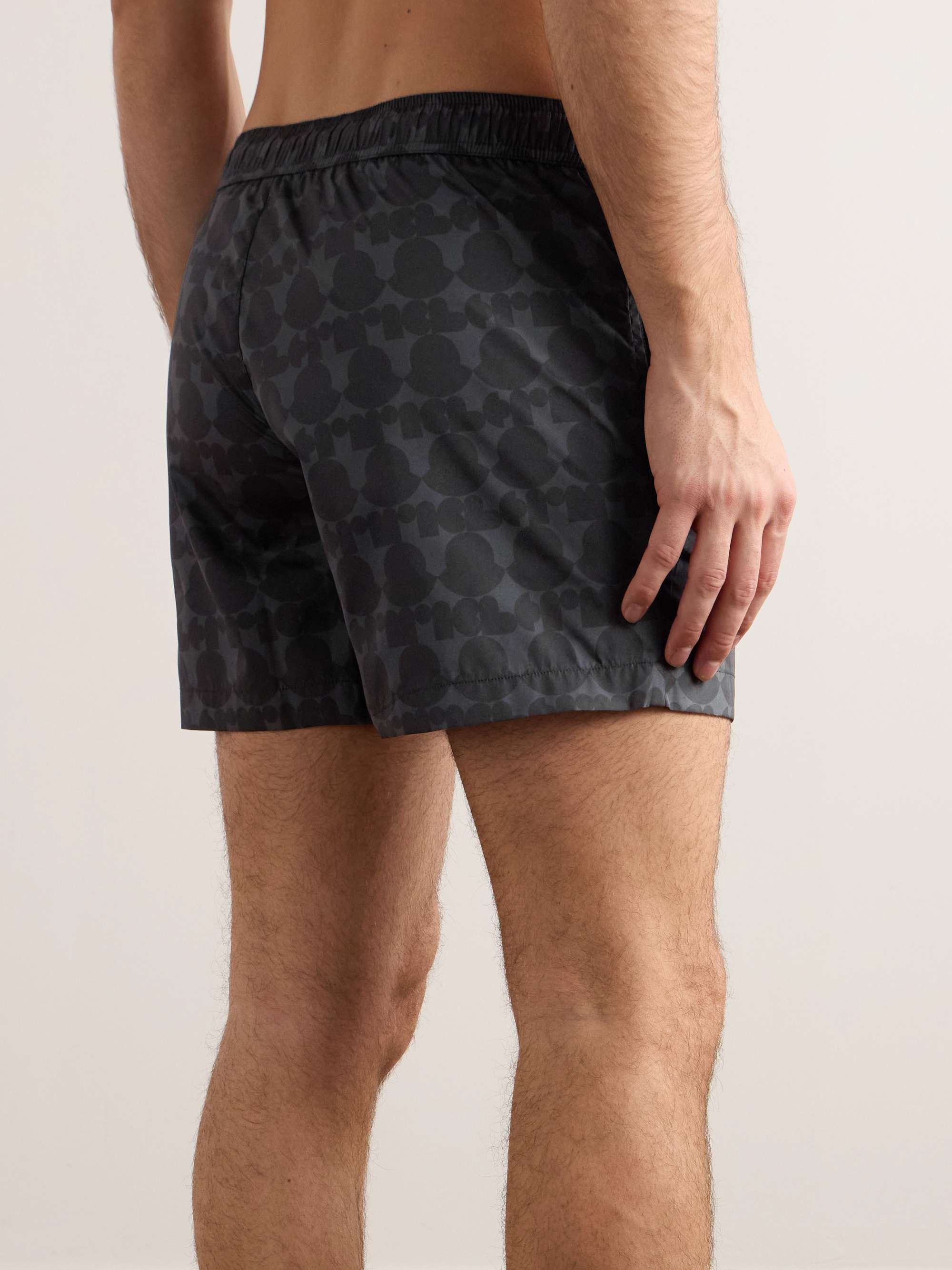 Straight-Leg Short-Length Monogrammed Swim Shorts view