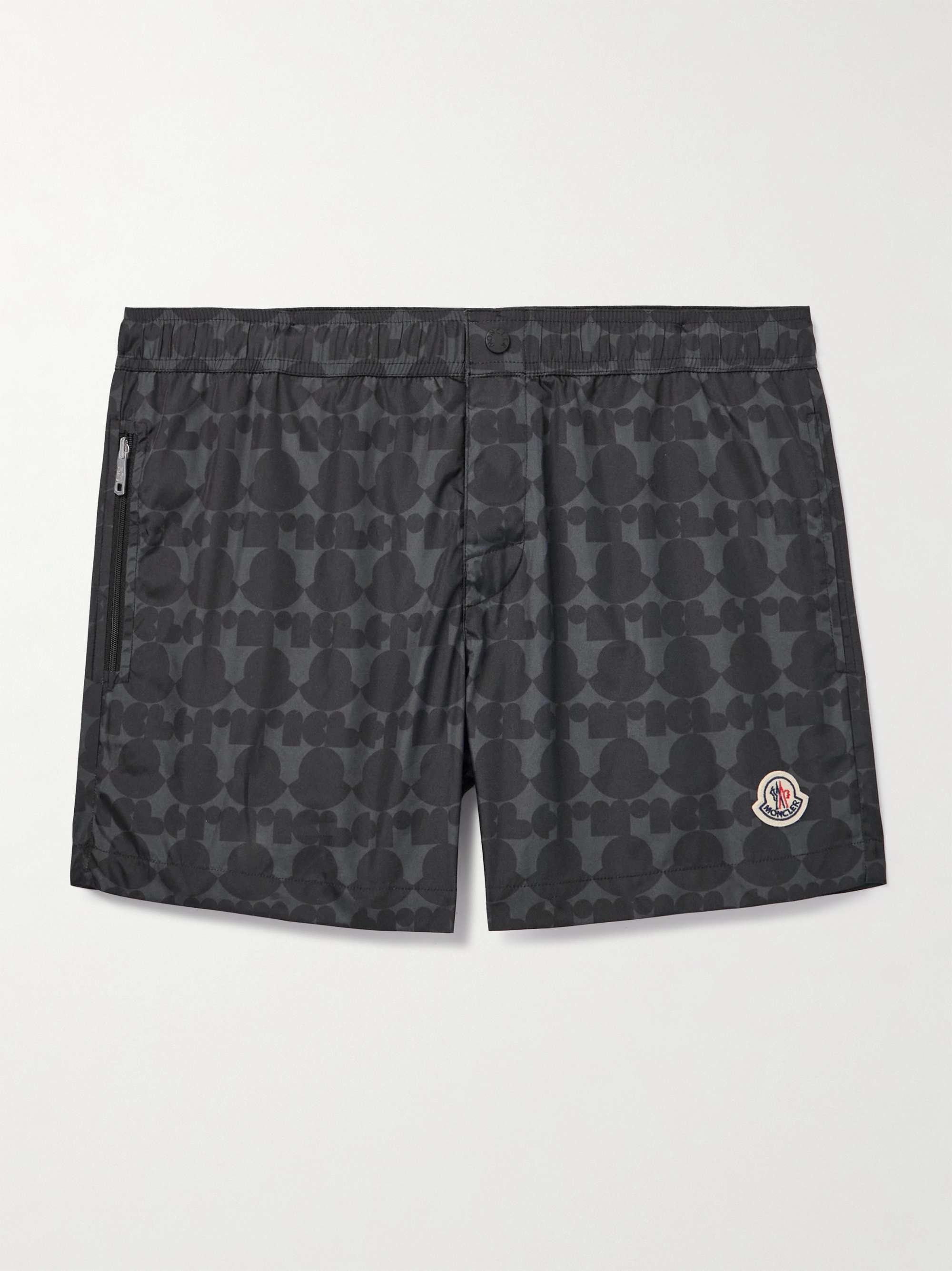 Straight-Leg Short-Length Monogrammed Swim Shorts view