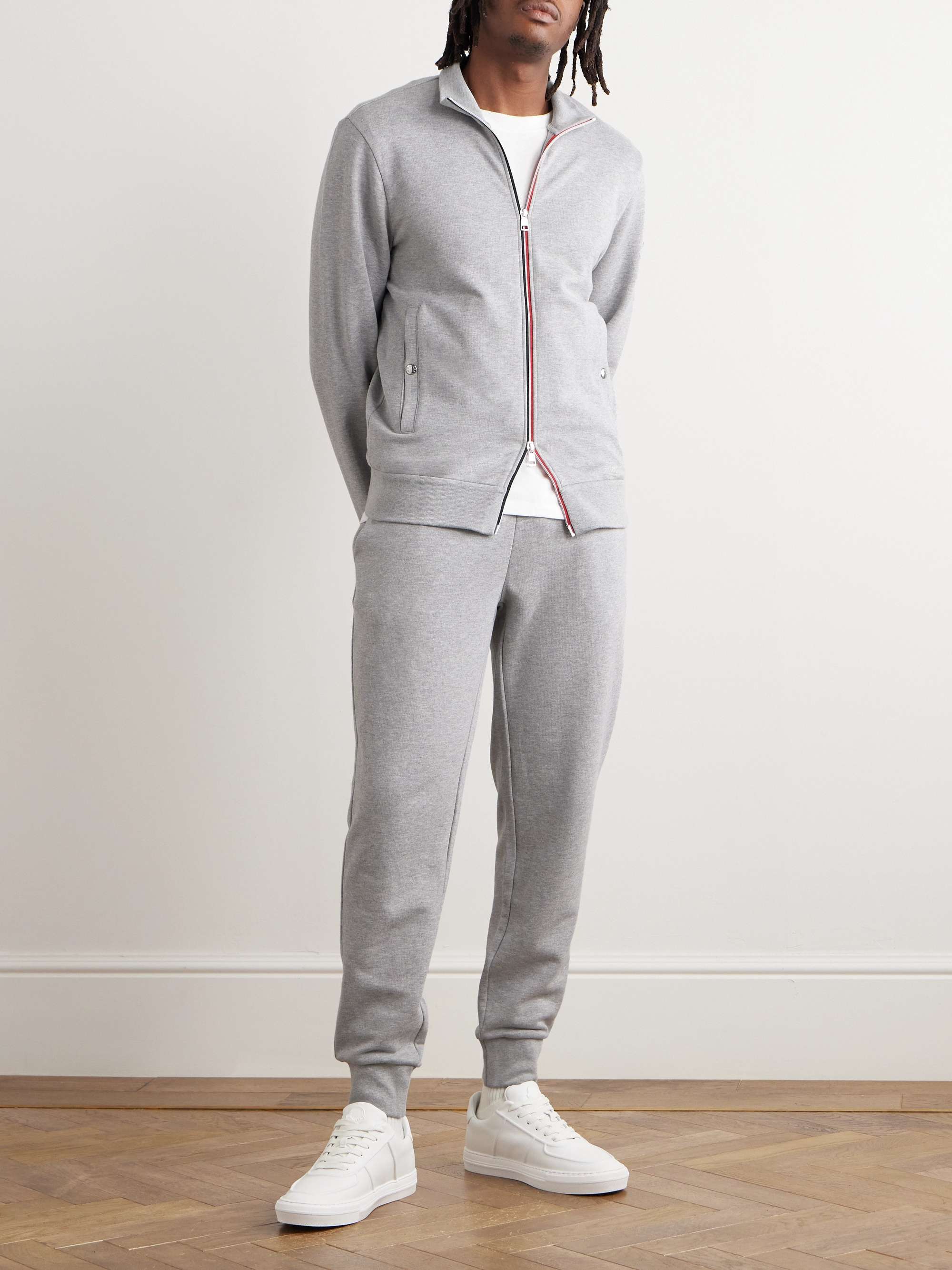 Logo-Appliquéd Cotton-Jersey Sweatpants view