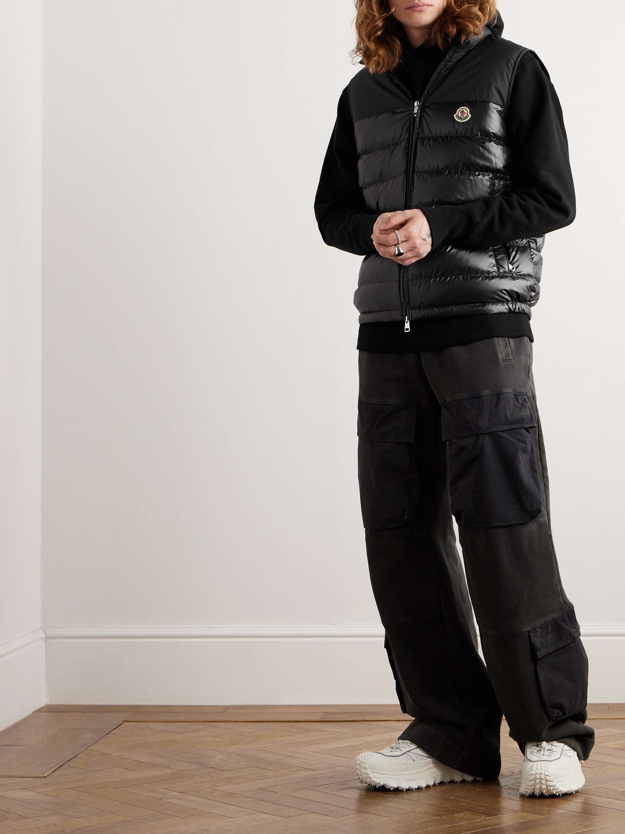 Logo-Appliquéd Quilted Shell Hooded Down Gilet view