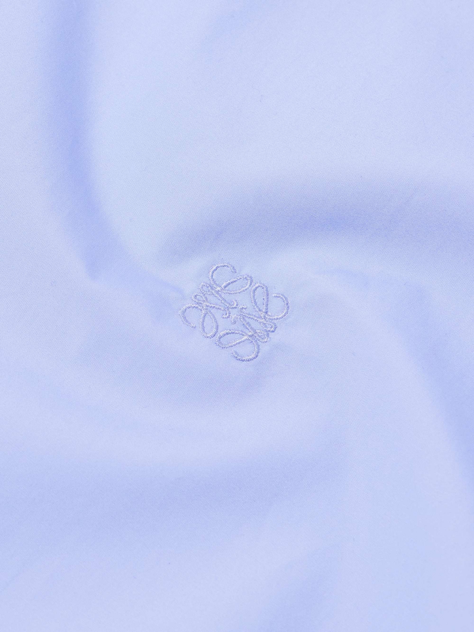 Logo-Embroidered Cotton Shirt view