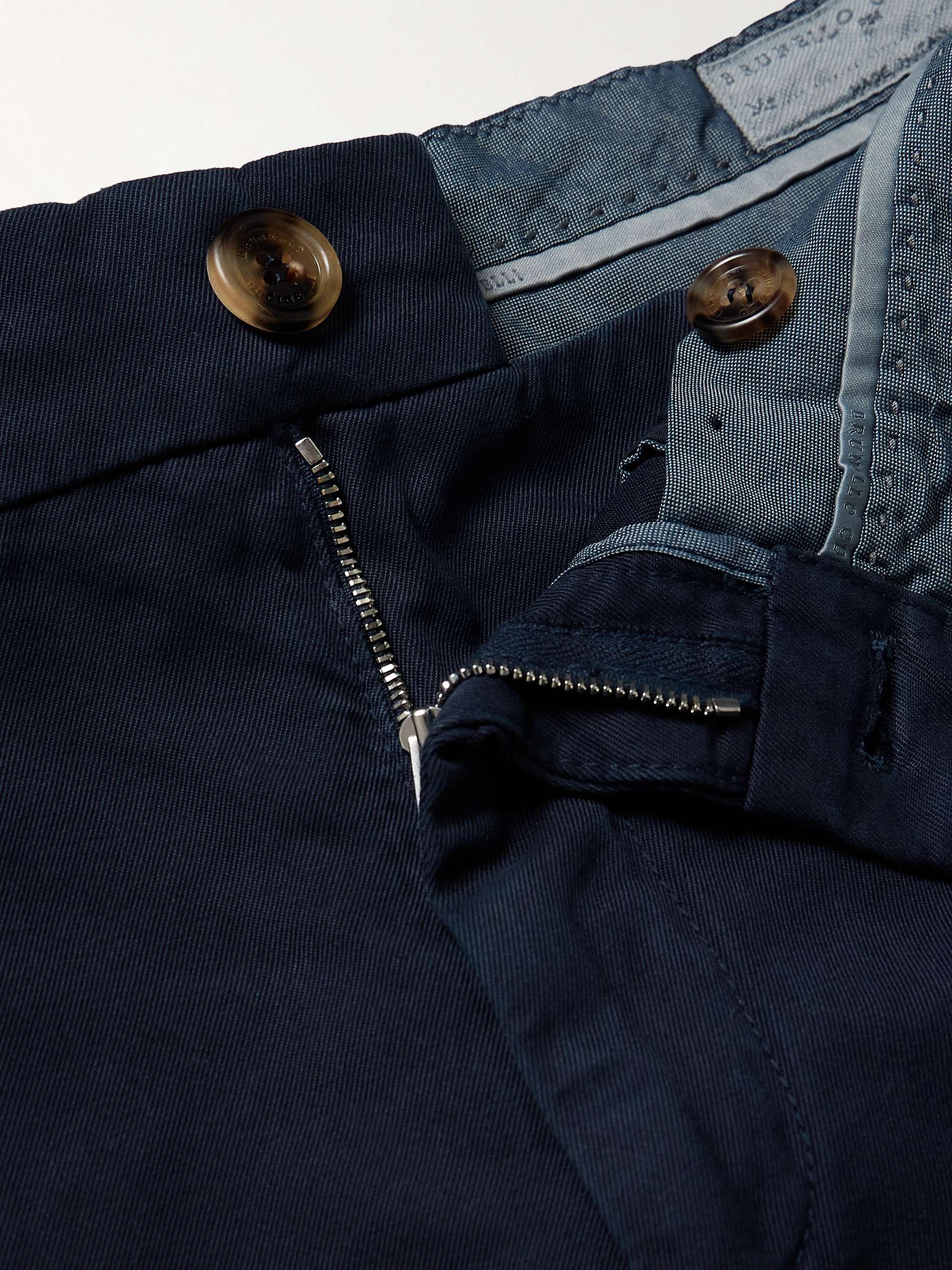 Straight-Leg Cotton-Twill Bermuda Shorts view