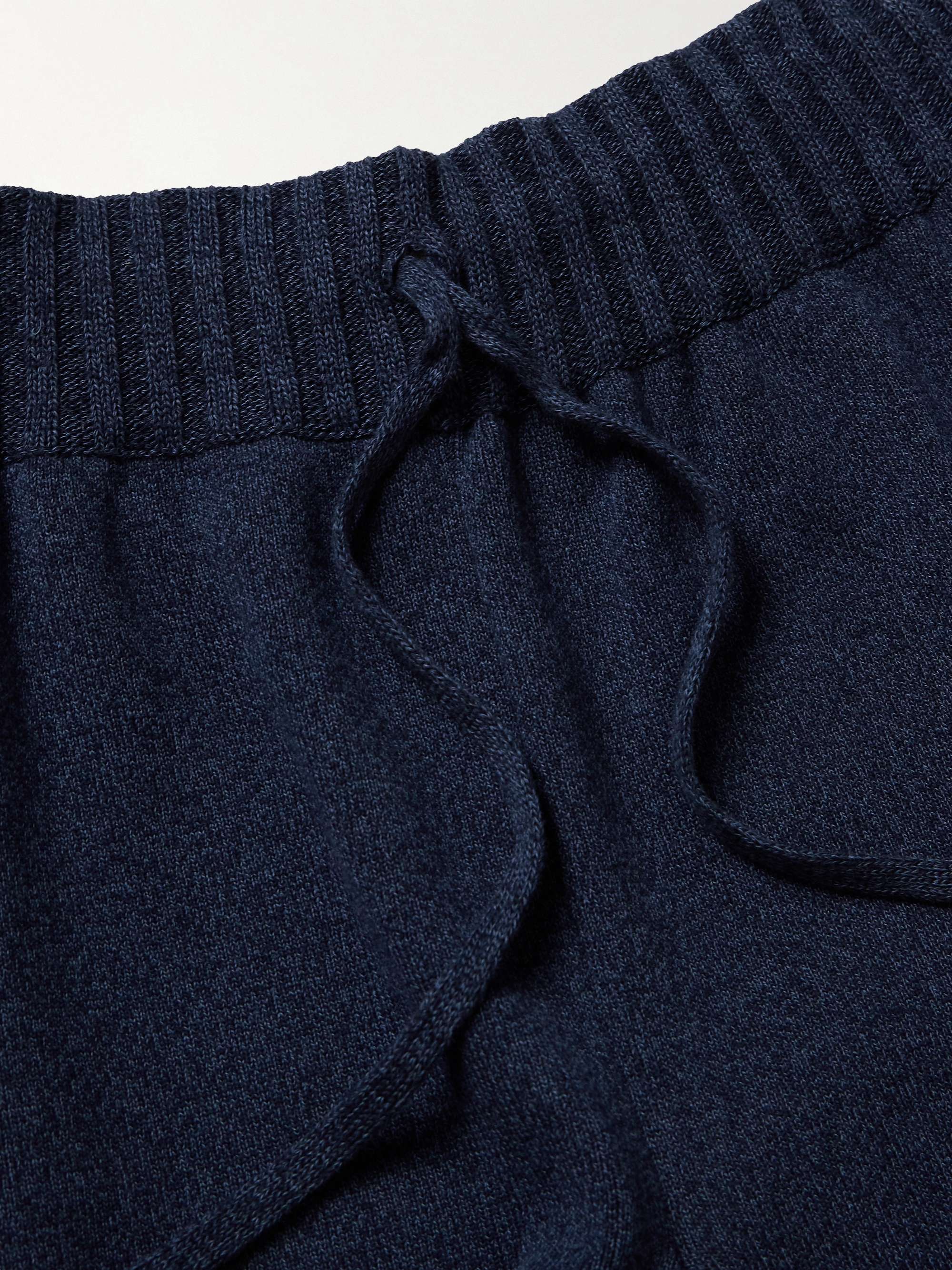 Straight-Leg Cotton Drawstring Shorts view