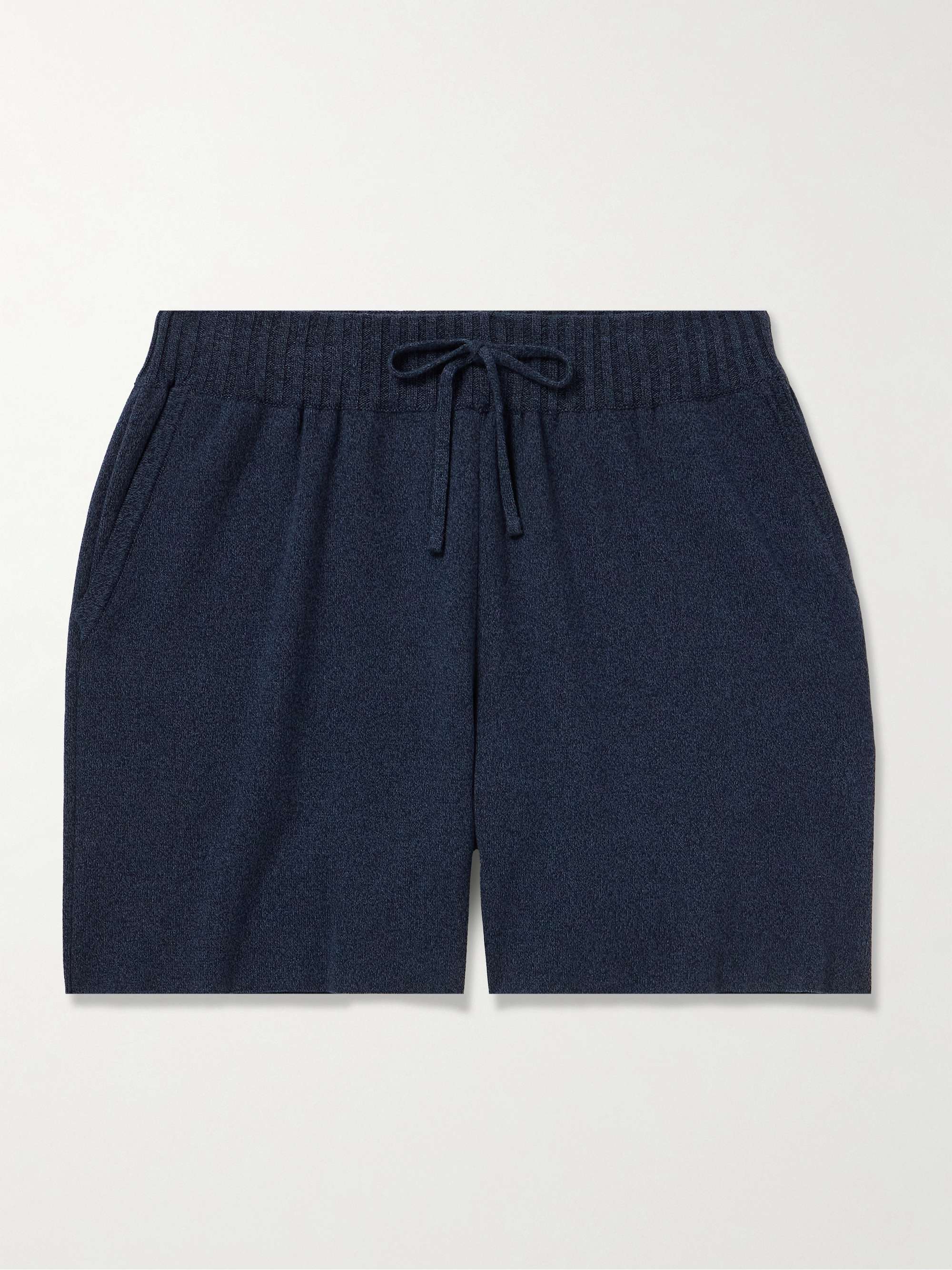 Straight-Leg Cotton Drawstring Shorts view