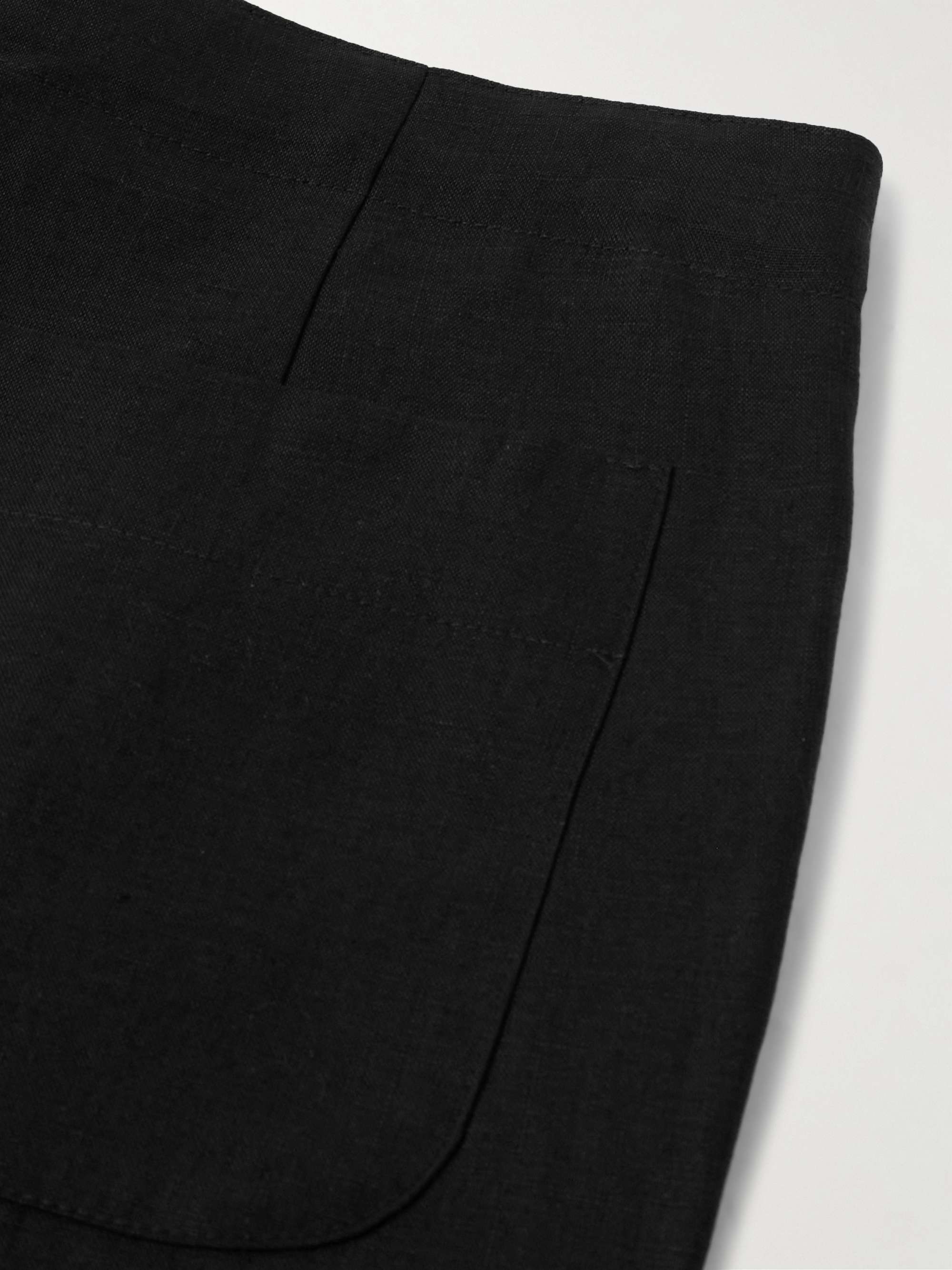 Linen-Twill Shorts view
