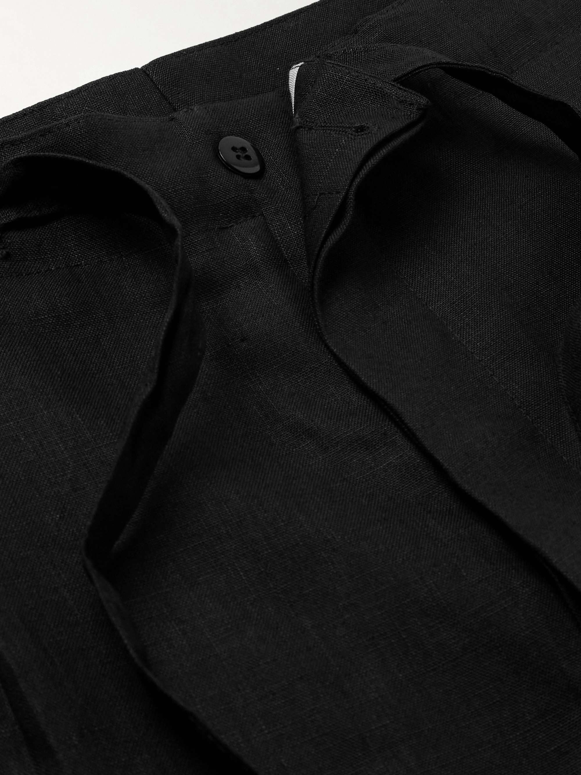 Linen-Twill Shorts view