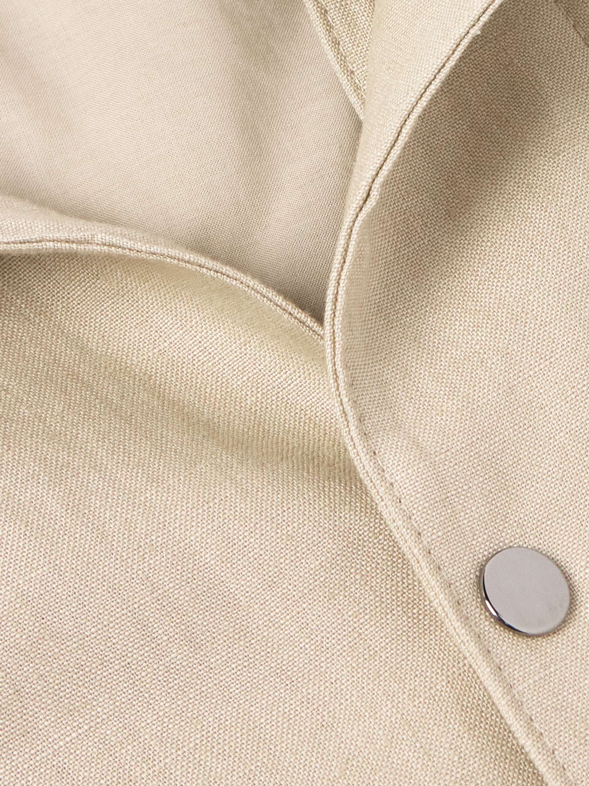 Linen-Twill Blouson Jacket view