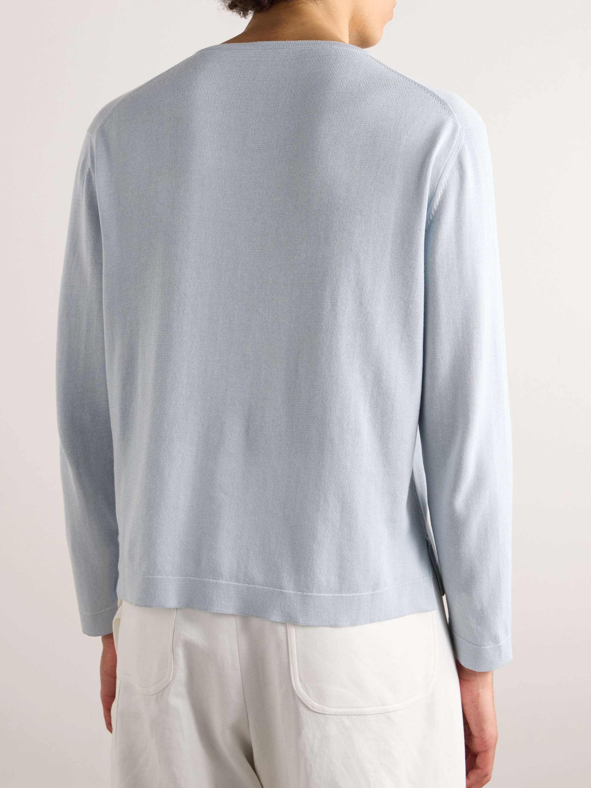 Mélange Mouliné-Cotton Sweater view