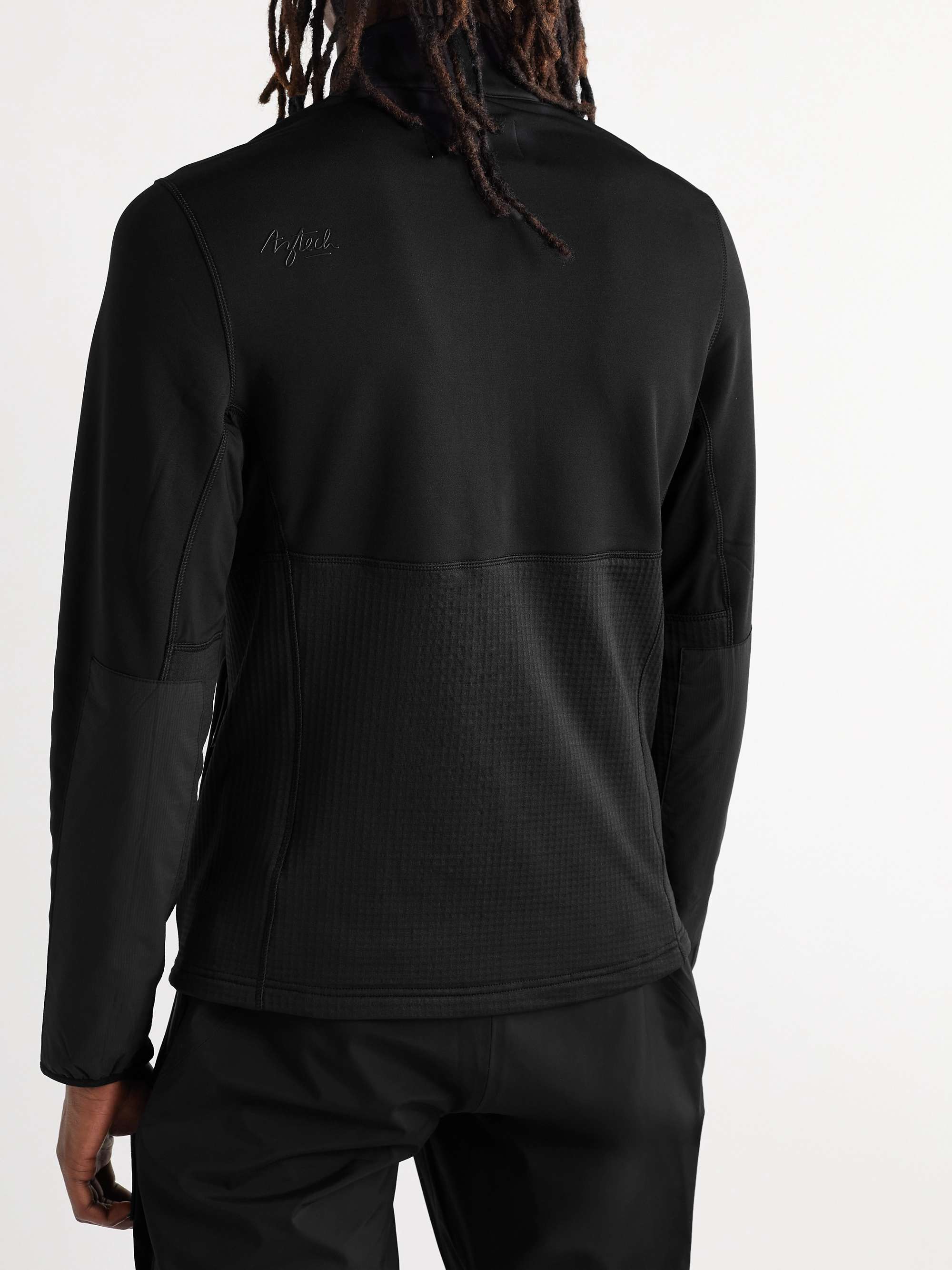 Slim-Fit Panelled Stretch-Jersey and Ripstop Zip-Up Ski Base Layer view