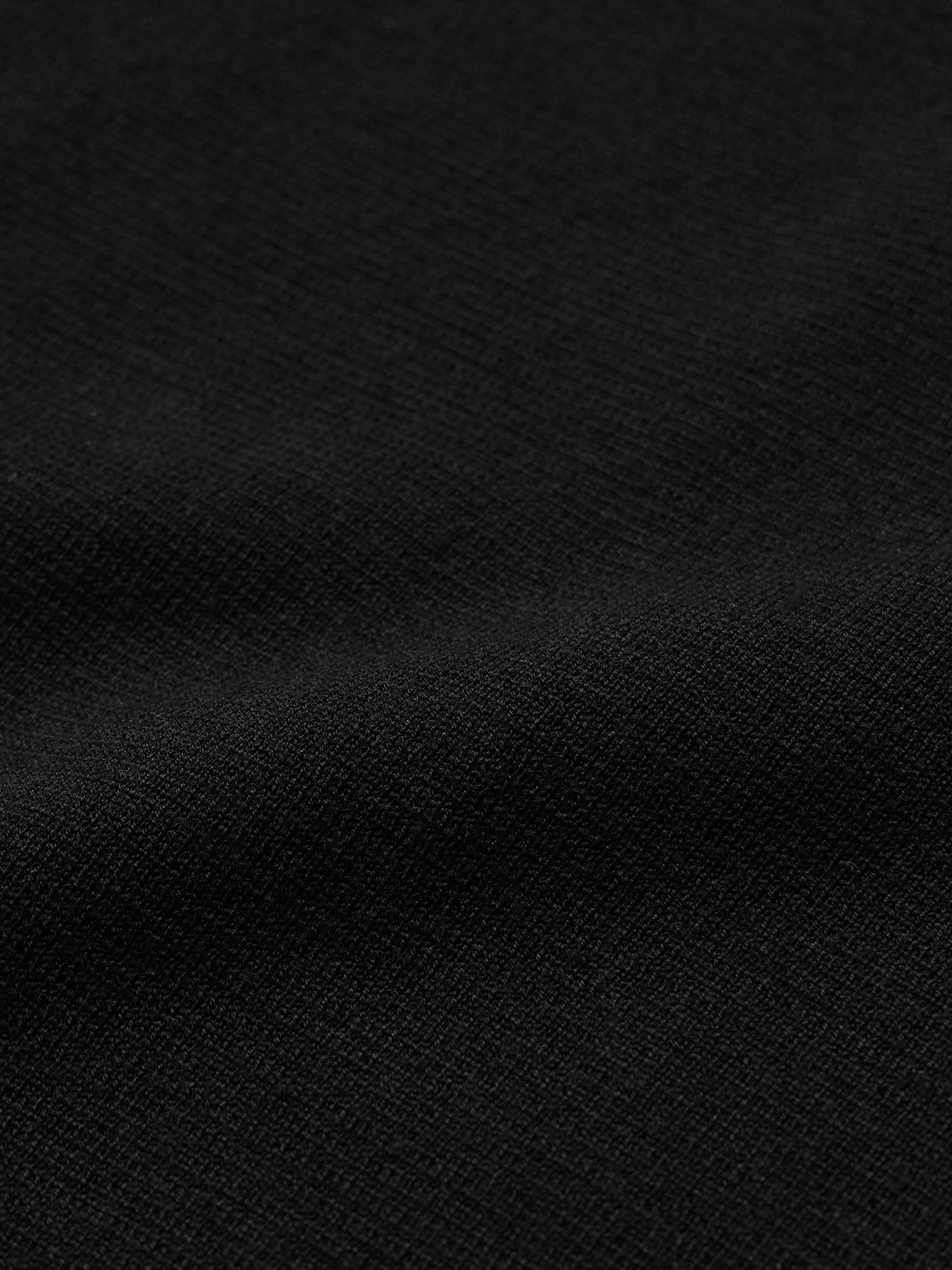 Matterhorn Shell-Trimmed Wool Half-Zip Sweater view