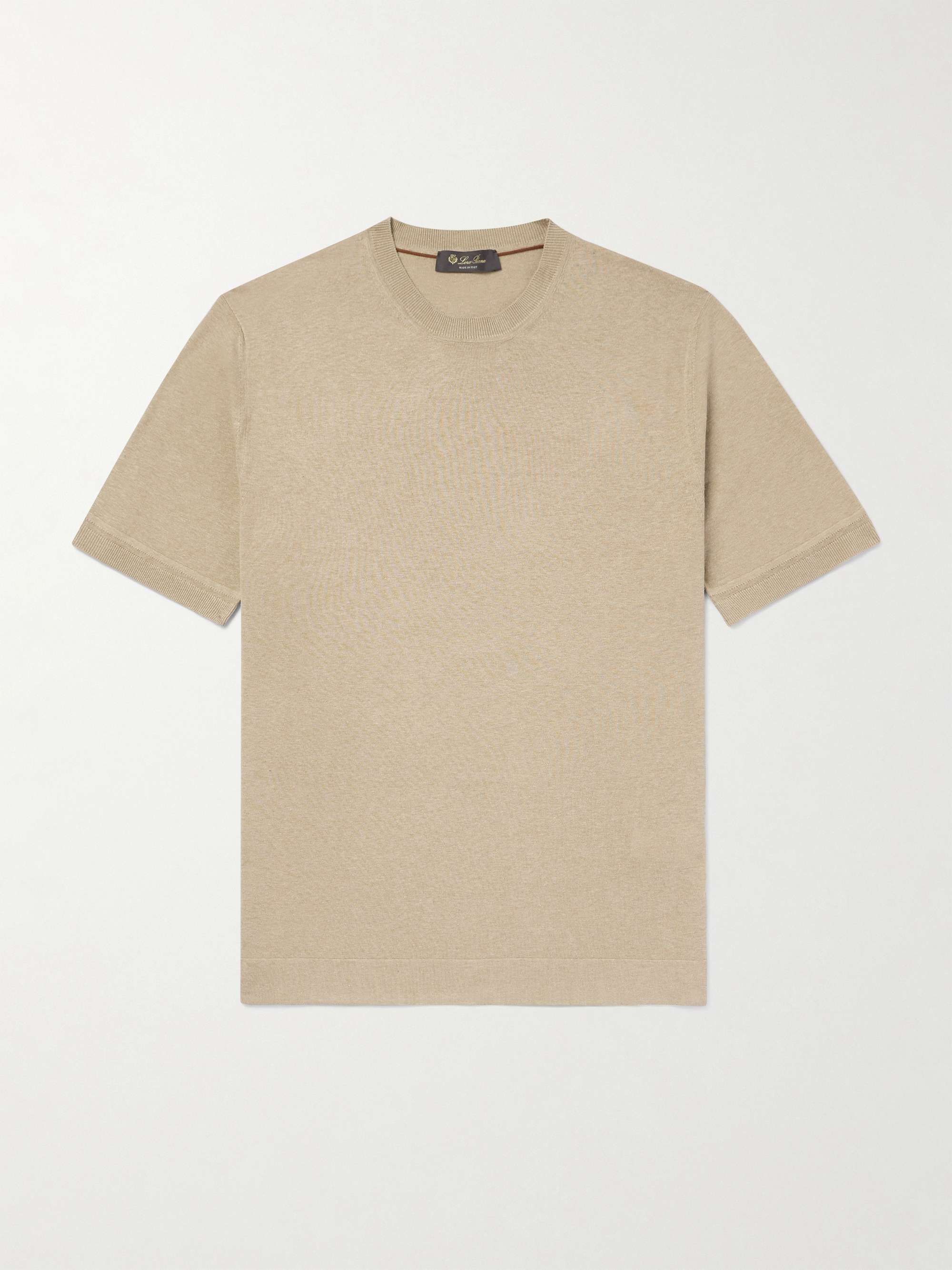 Silk and Linen-Blend T-Shirt view