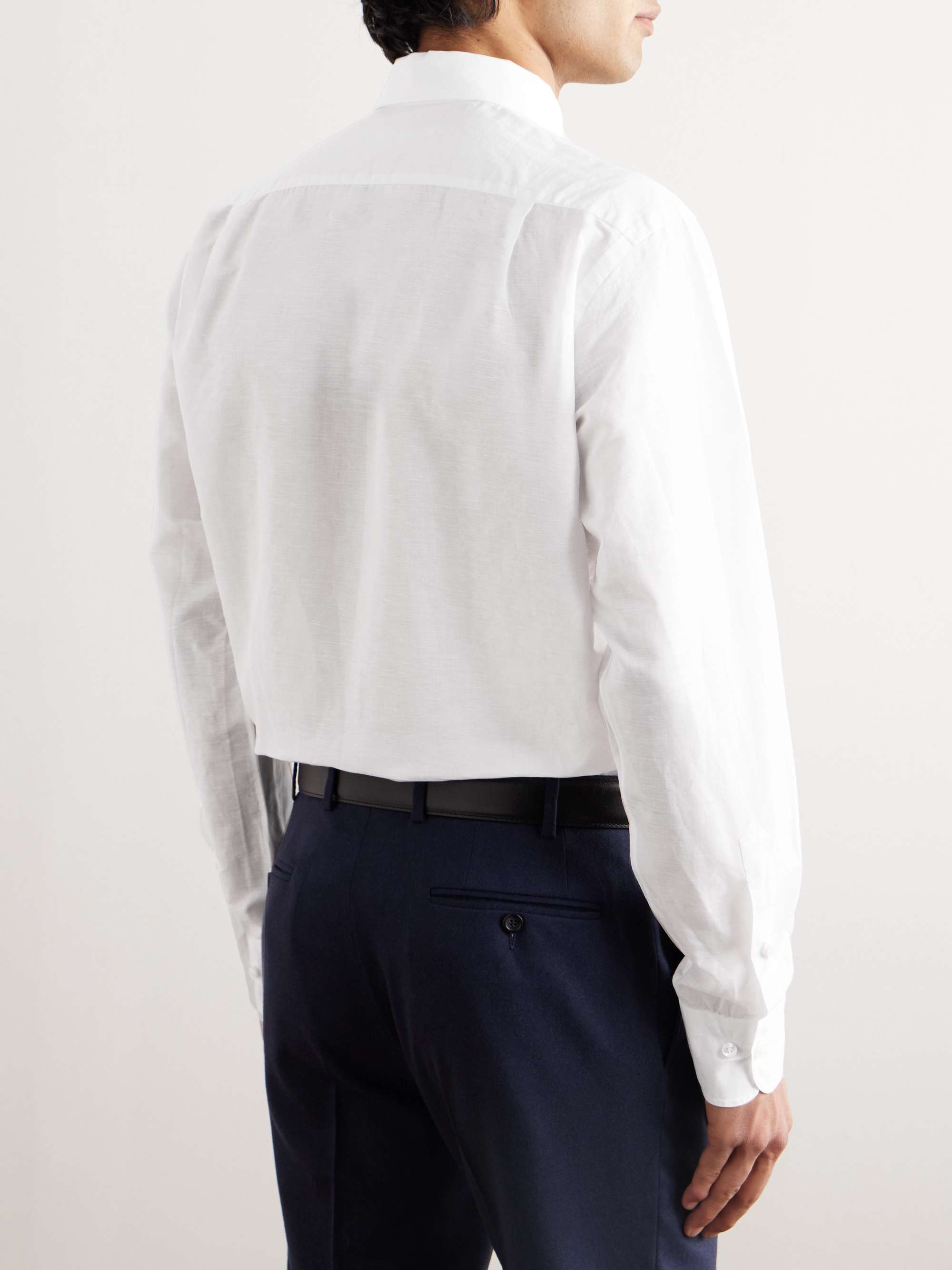 André Linen and Cotton-Blend Shirt view
