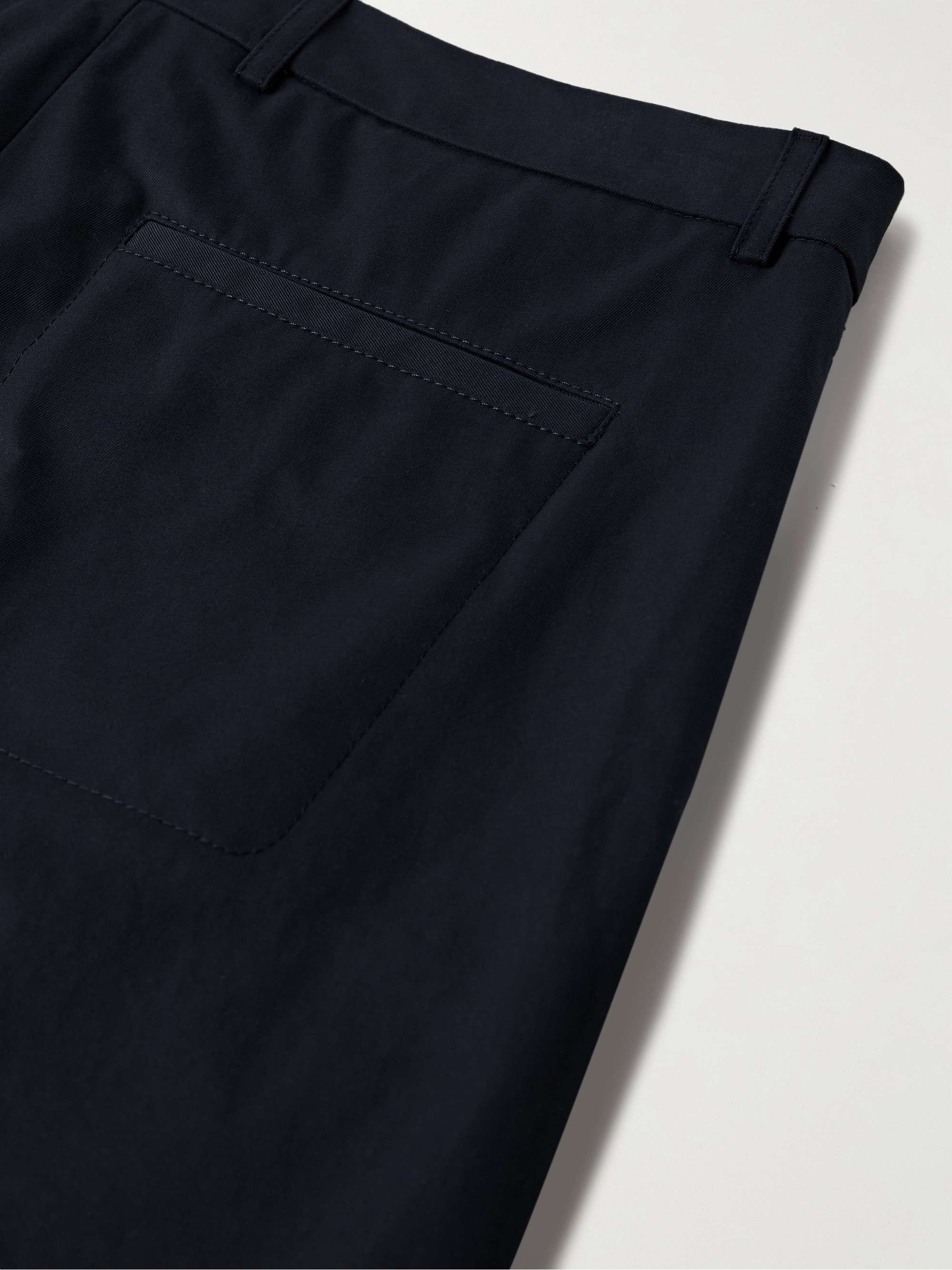 Merse Straight-Leg Cotton-Gabardine Trousers view