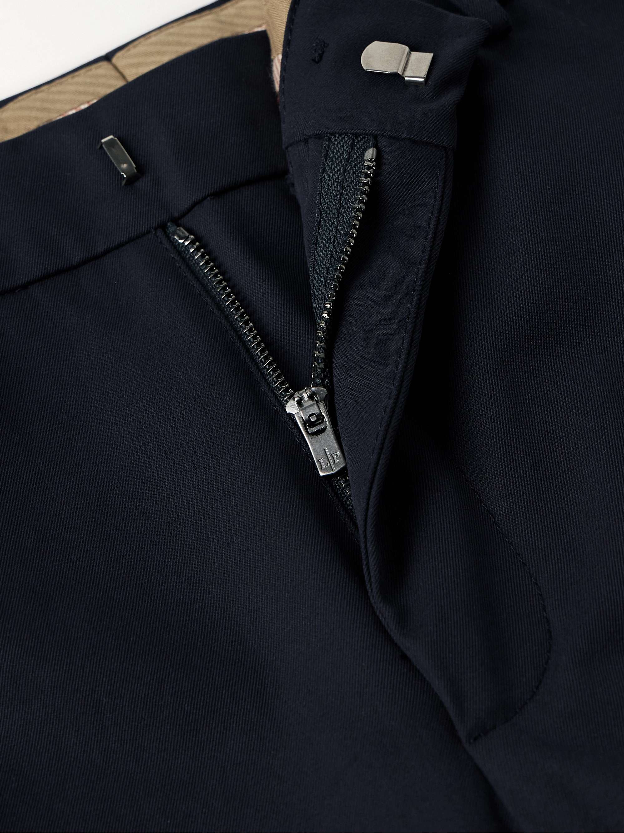 Merse Straight-Leg Cotton-Gabardine Trousers view