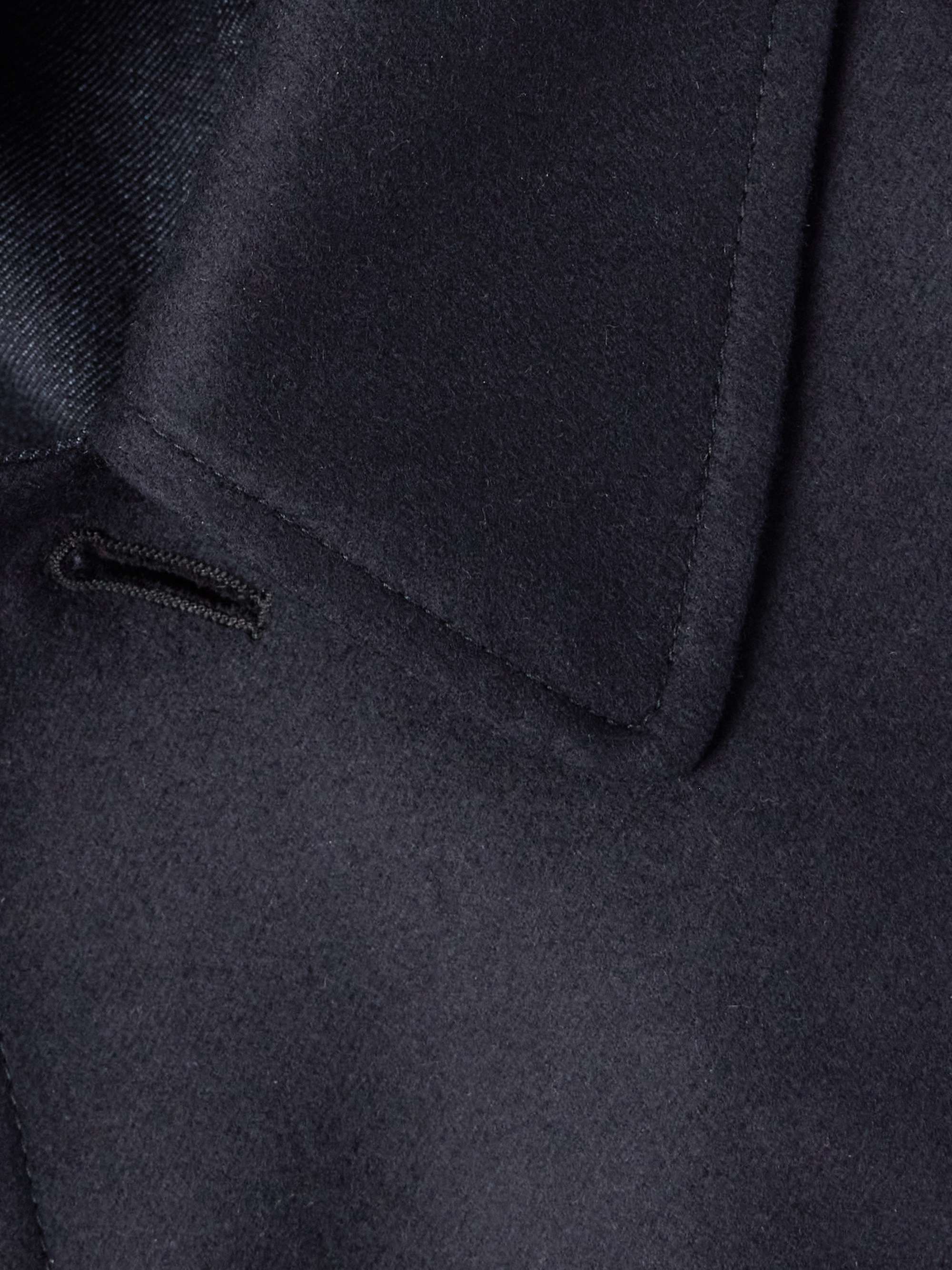 Reversible Virgin Wool, Cashmere-Blend and Denim Coat view