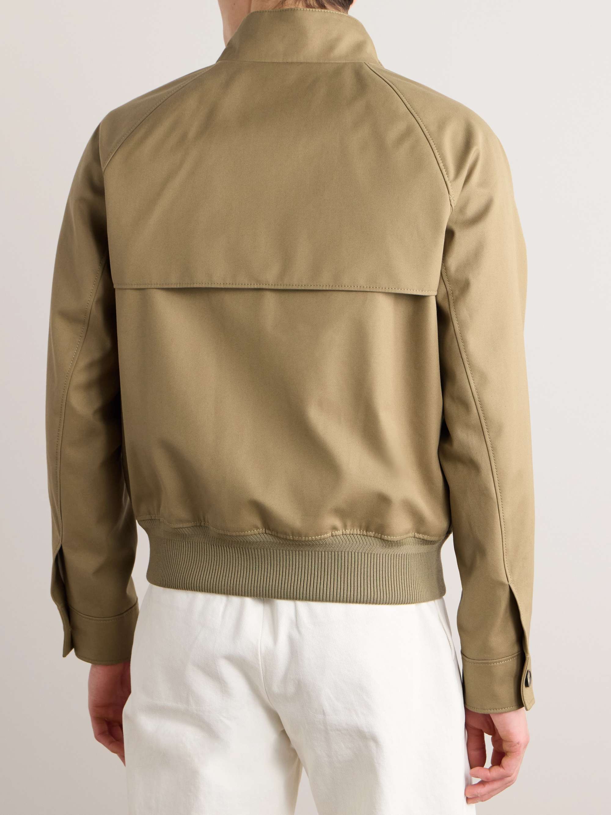 Cotton-Gabardine Harrington Jacket view