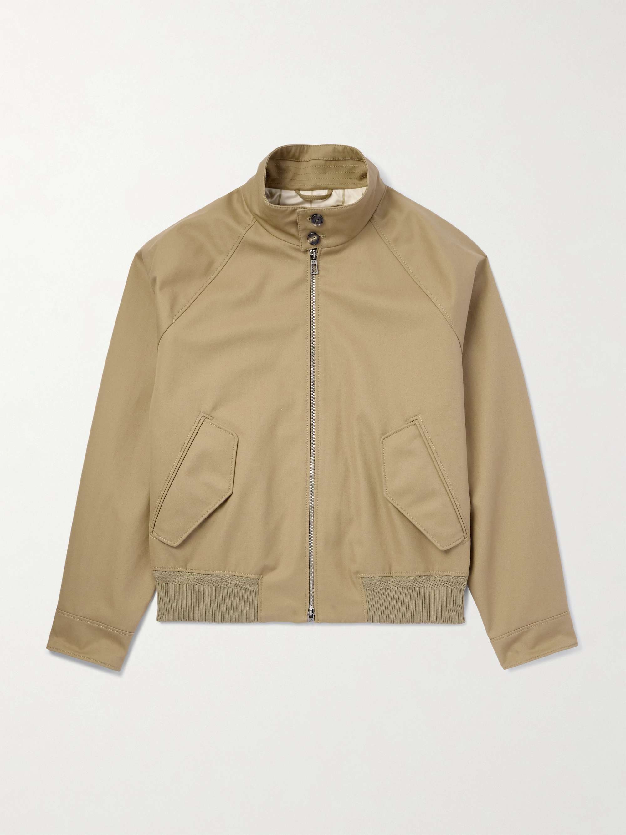 Cotton-Gabardine Harrington Jacket view