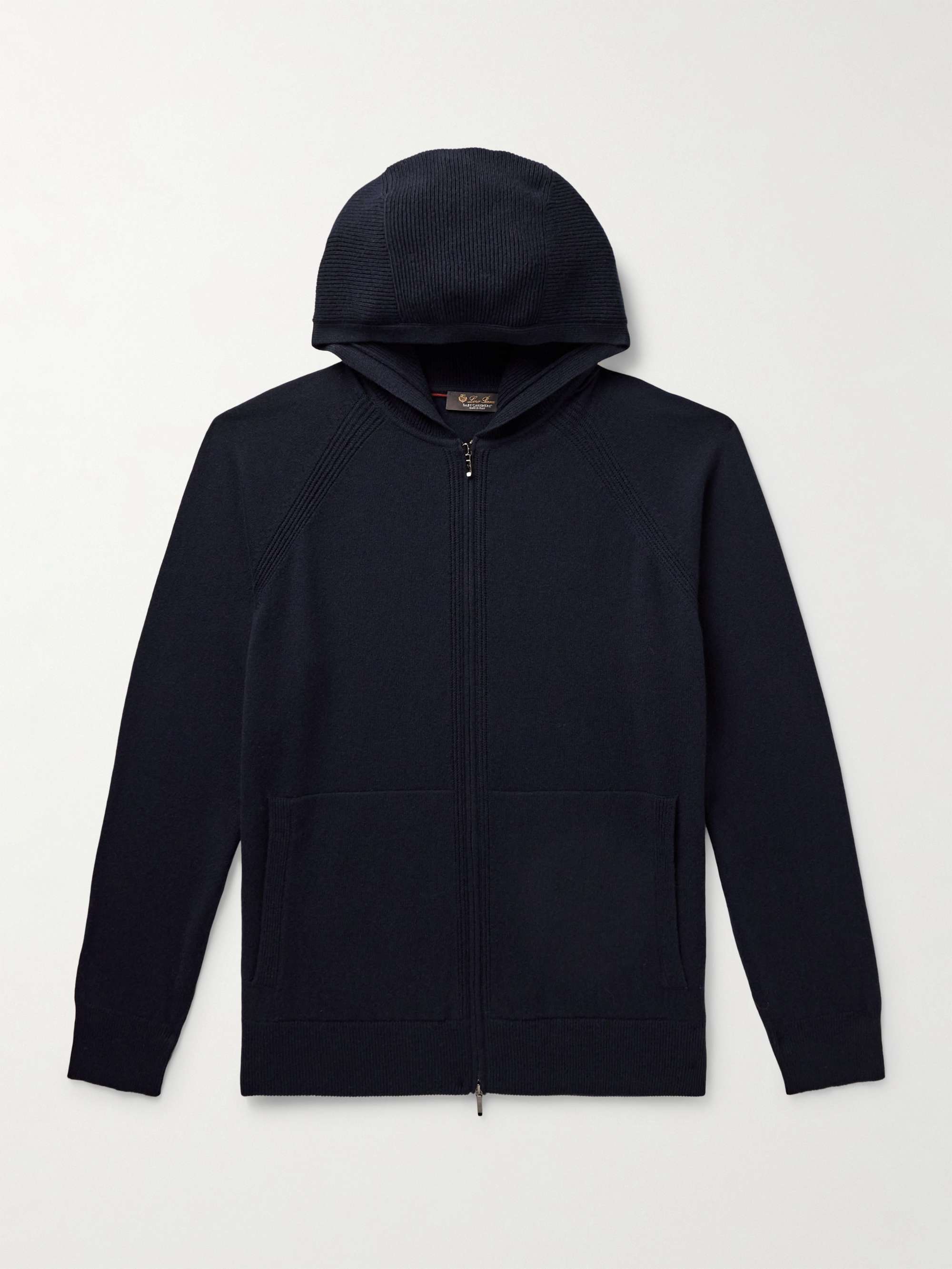 Baby Cashmere Hooded Bomber Jacket view