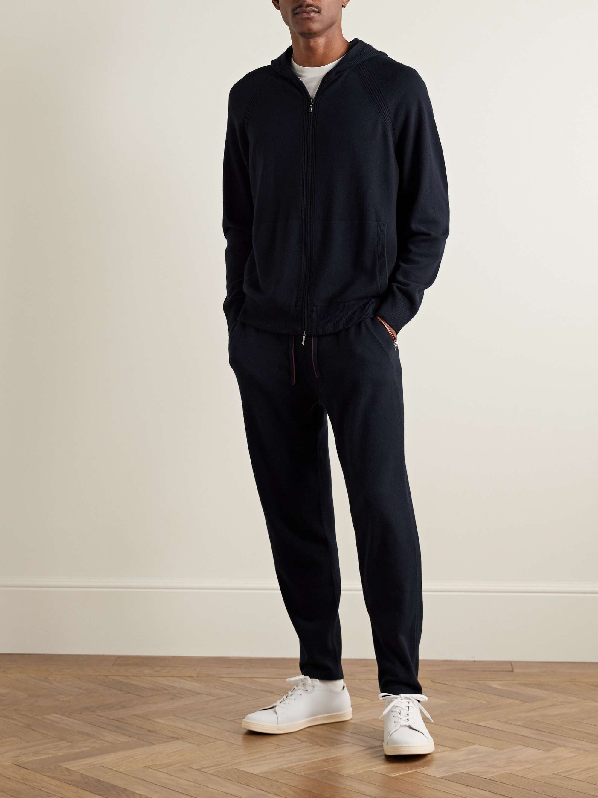 Baby Cashmere Hooded Bomber Jacket view