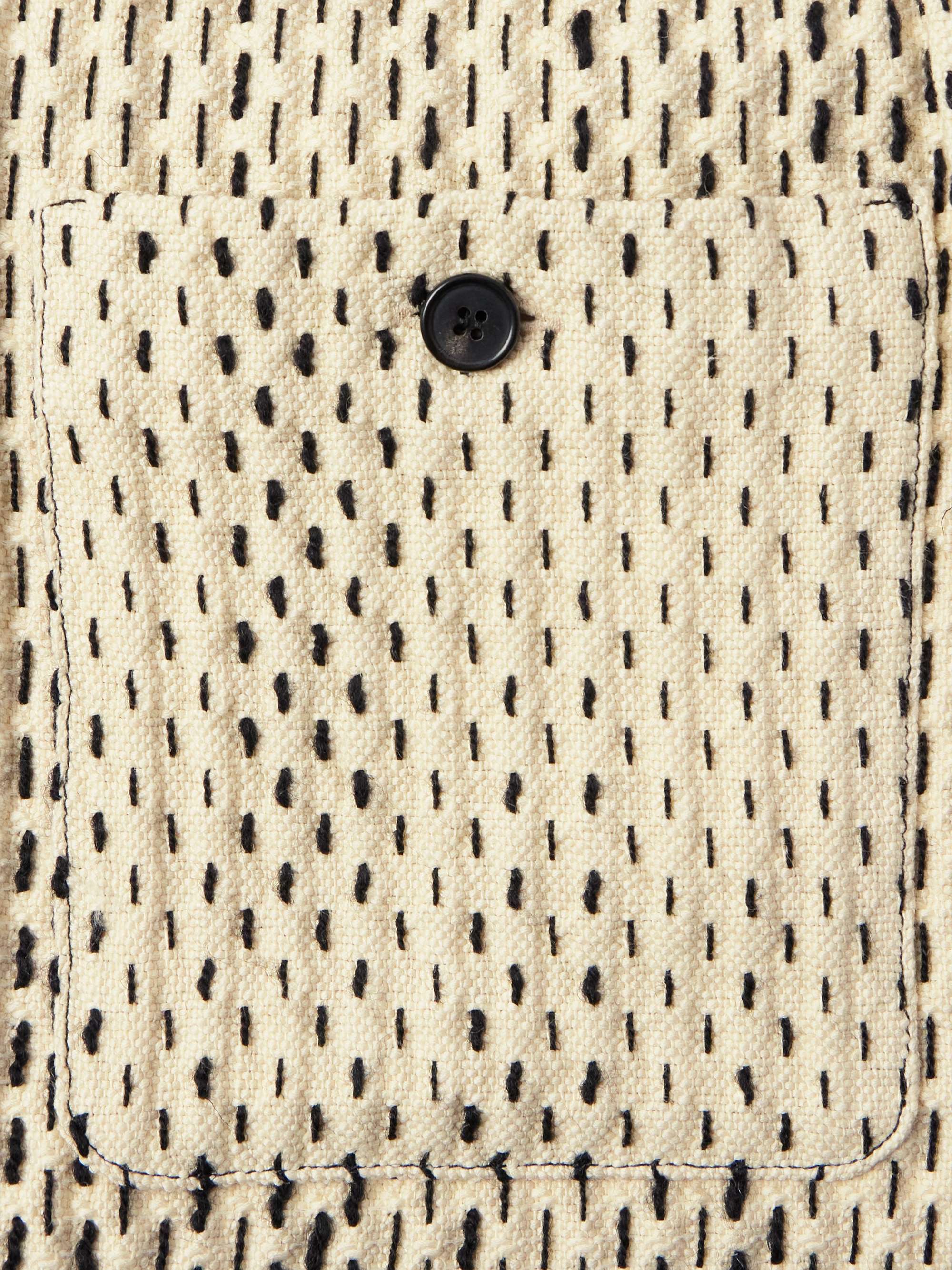 Joren Textured-Knit Cotton-Blend Jacket view