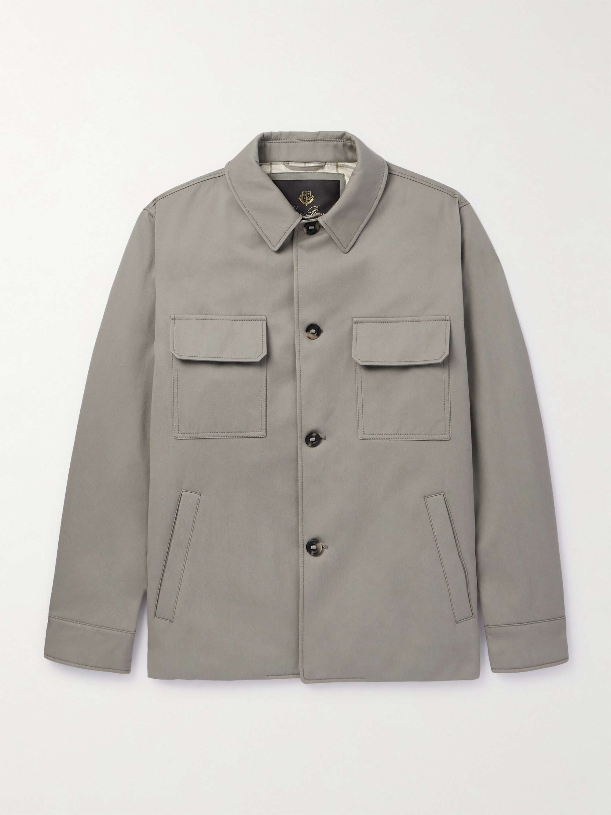 Cotton and Linen-Blend Twill Shirt Jacket view