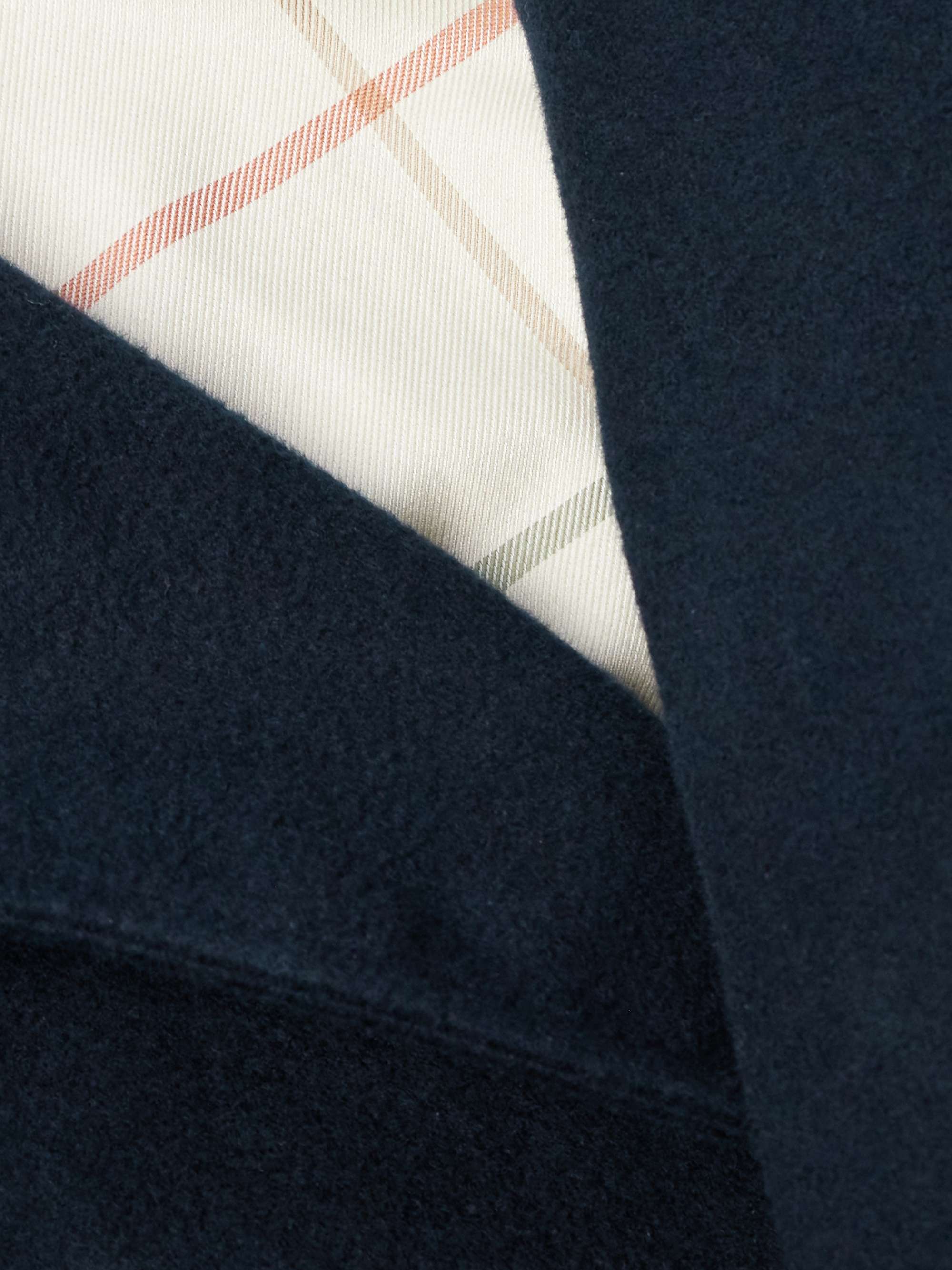Double-Breasted Cotton and Cashmere-Blend Peacoat view
