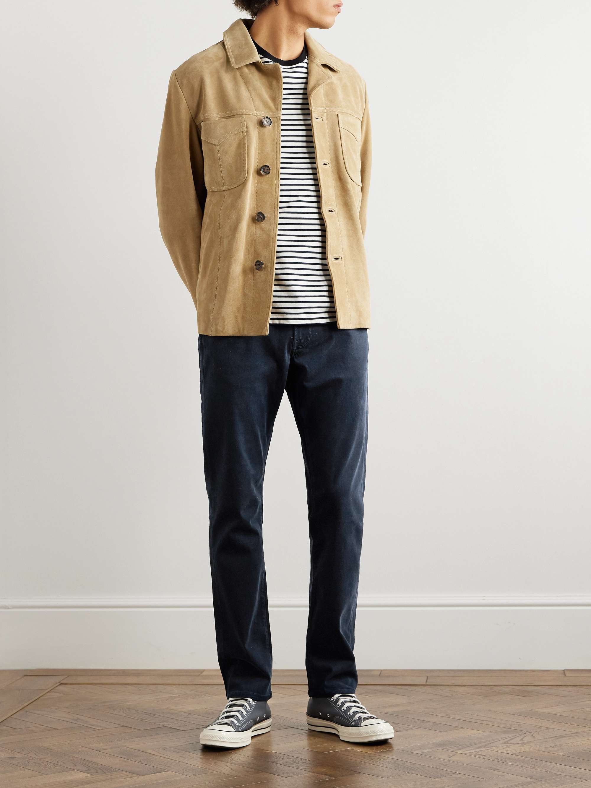 L'Homme Slim-Fit Stretch-Lyocell Trousers view