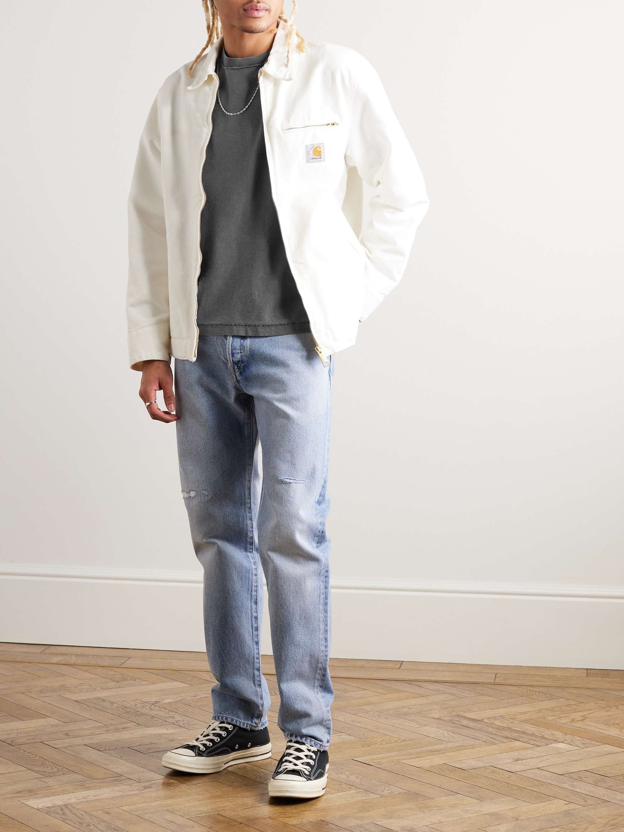 Reversed Cropped Cotton-Jersey T-Shirt view